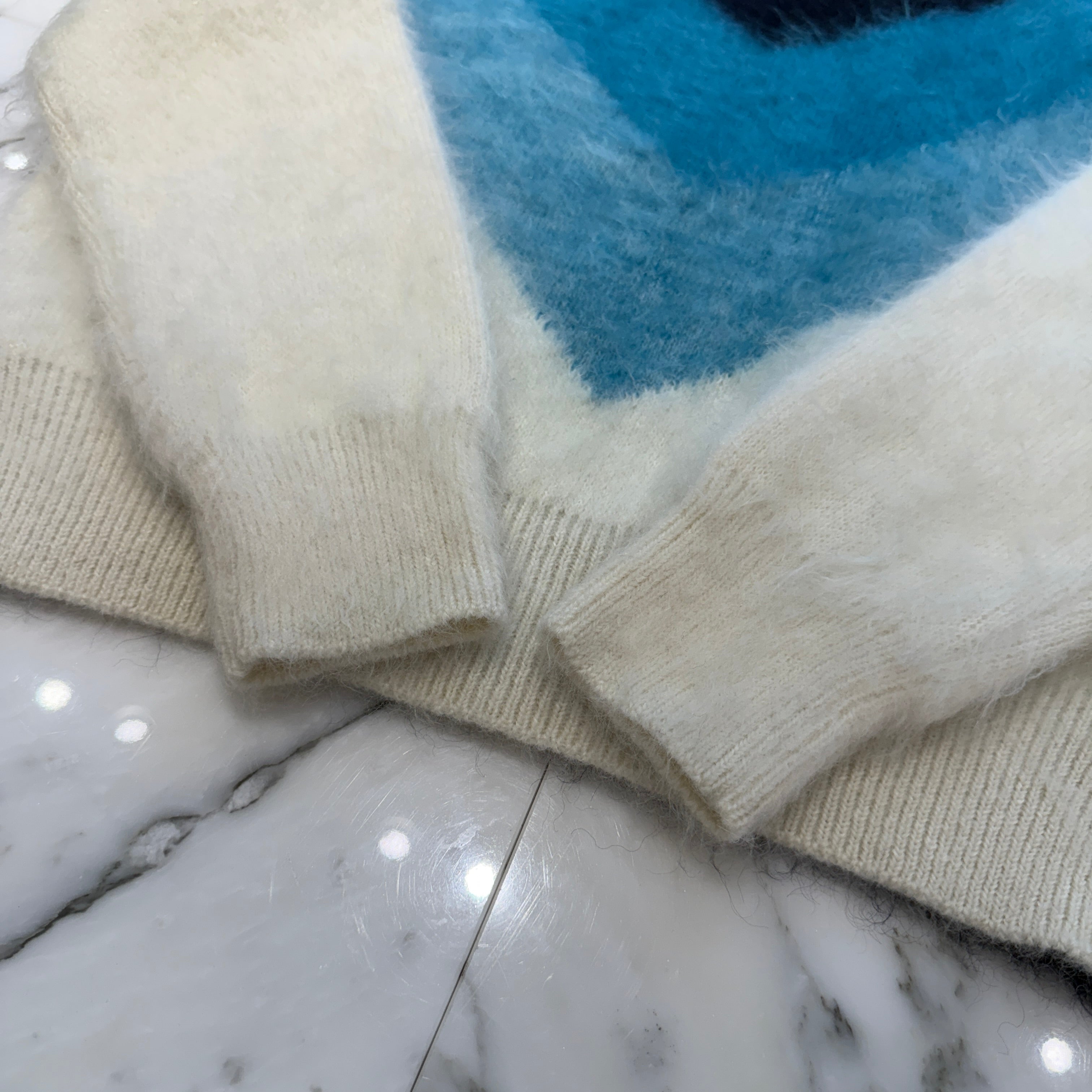 BOTTEGA VENETA 2023SS Wool Mohair Chevron Turtleneck Knit 725644 V2M90 Size XS ボッテガ・ヴェネタ ウール モヘア シェブロン タートルネックニット サイズXS