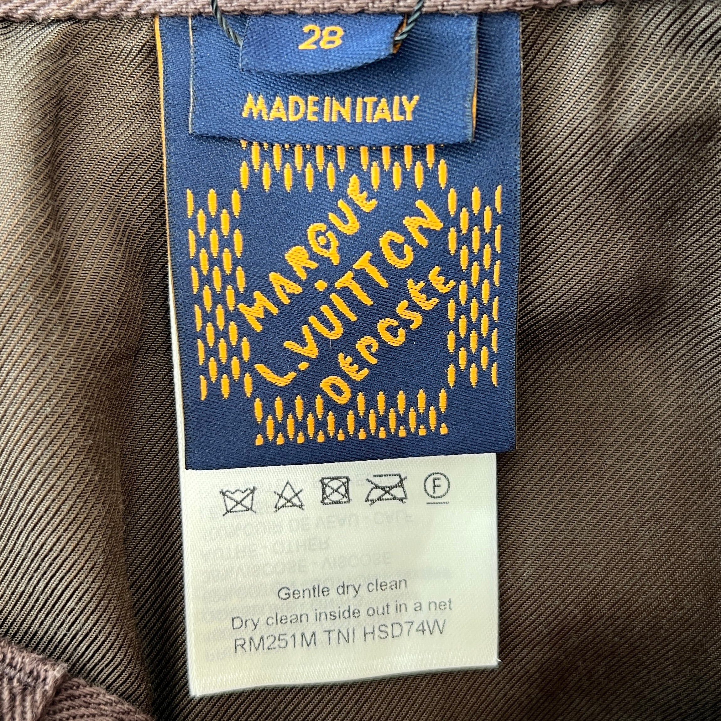 LOUIS VUITTON 2025SS Monogram Embossed Skate Long Pants 1AHBLW Size 28 ルイヴィト モノグラムエンボスド スケートロングパンツ サイズ28