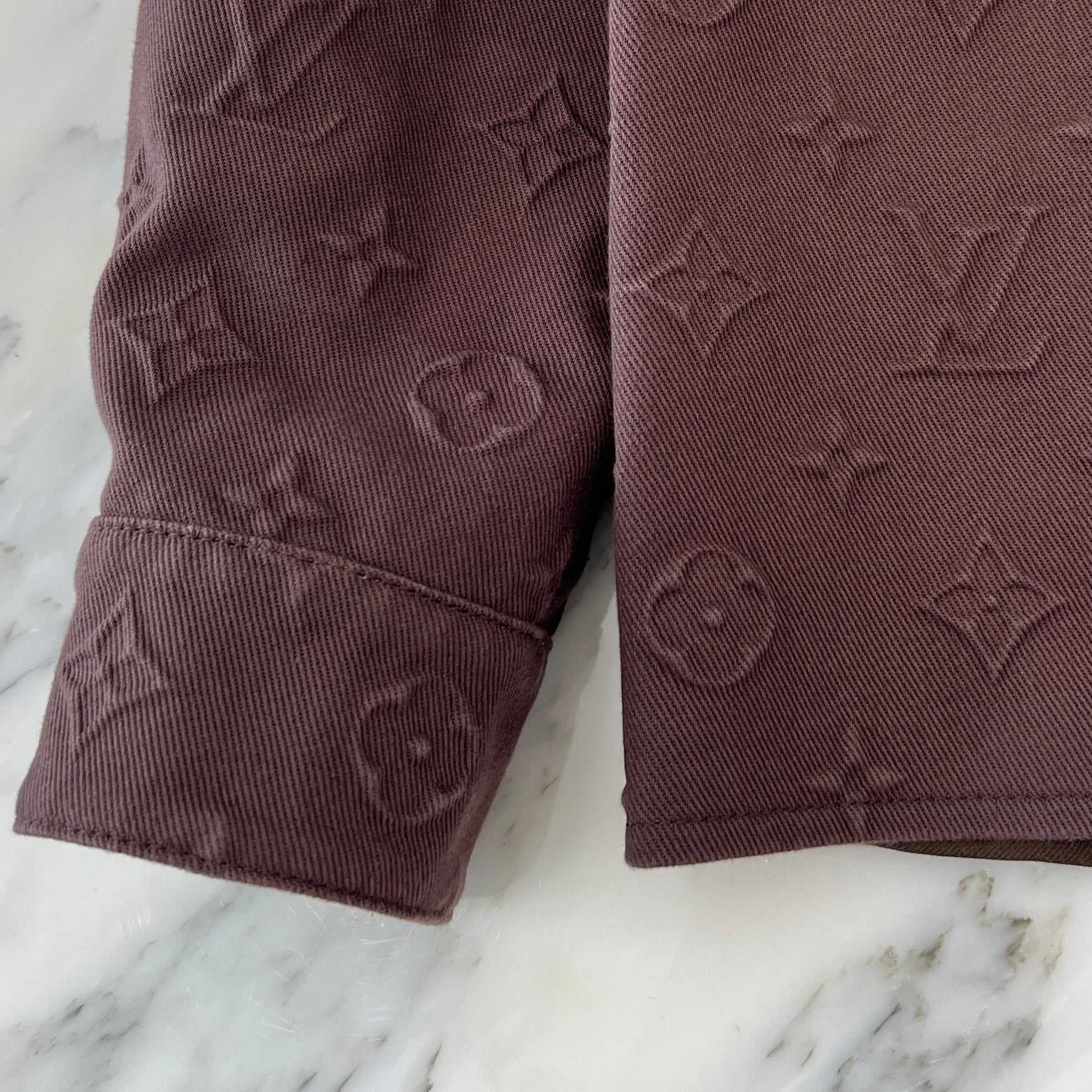 LOUIS VUITTON 2025SS Monogram Embossed Over Shirt 1AHBF4 Size 46 ルイヴィトン モノグラムエンボスドオーバーシャツ サイズ46