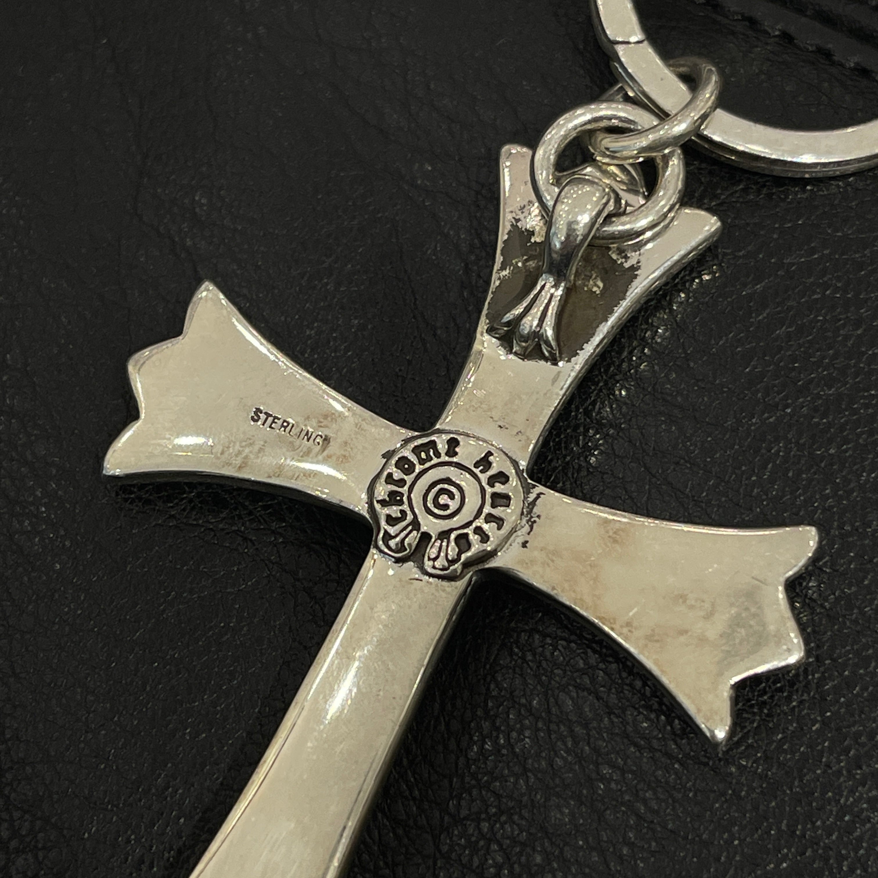 CHROME HEARTS Large CH Cross Keyring With Dagger クロムハーツ ラージ CHクロス キーリング ウィズ ダガー