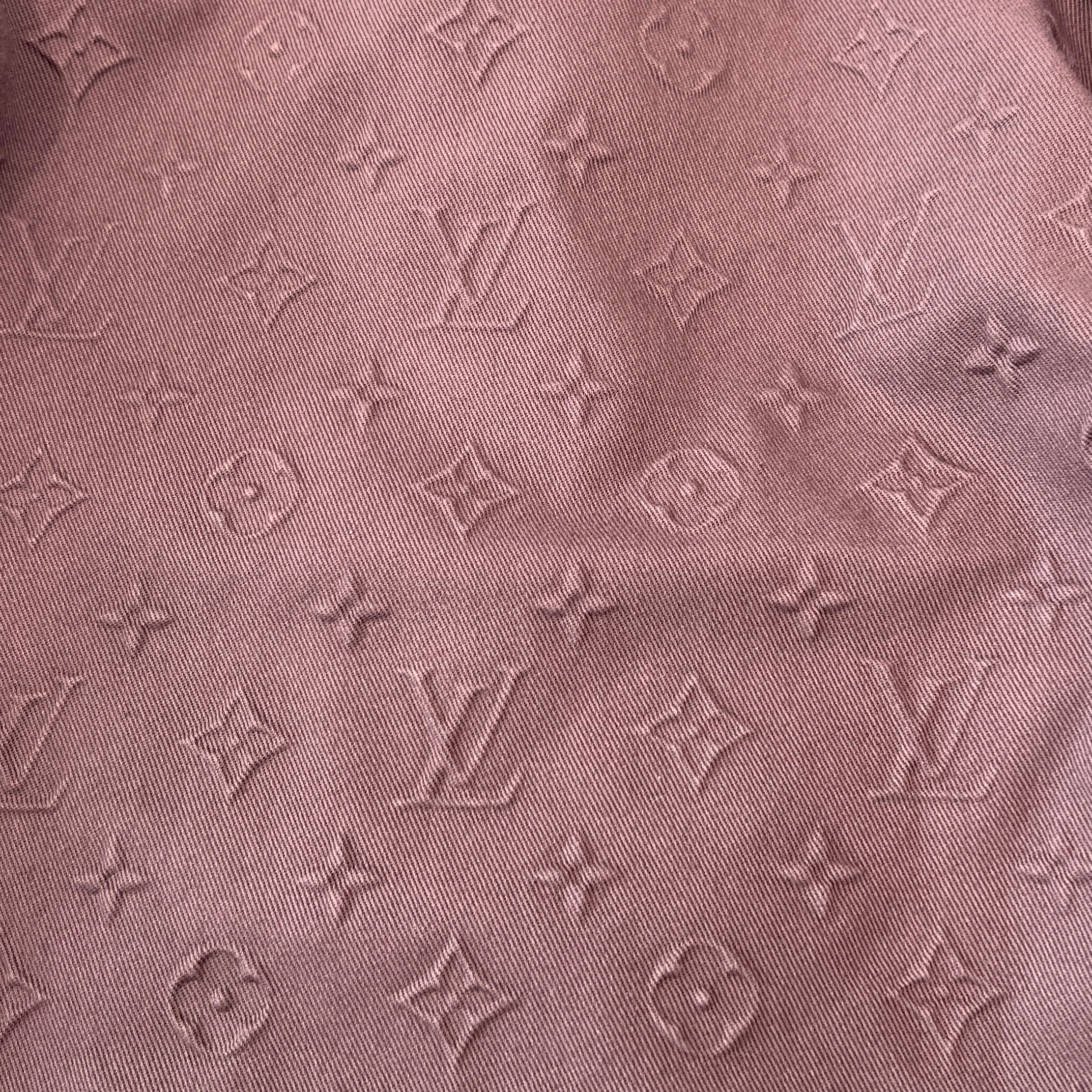 LOUIS VUITTON 2025SS Monogram Embossed Over Shirt 1AHBF4 Size 46 ルイヴィトン モノグラムエンボスドオーバーシャツ サイズ46