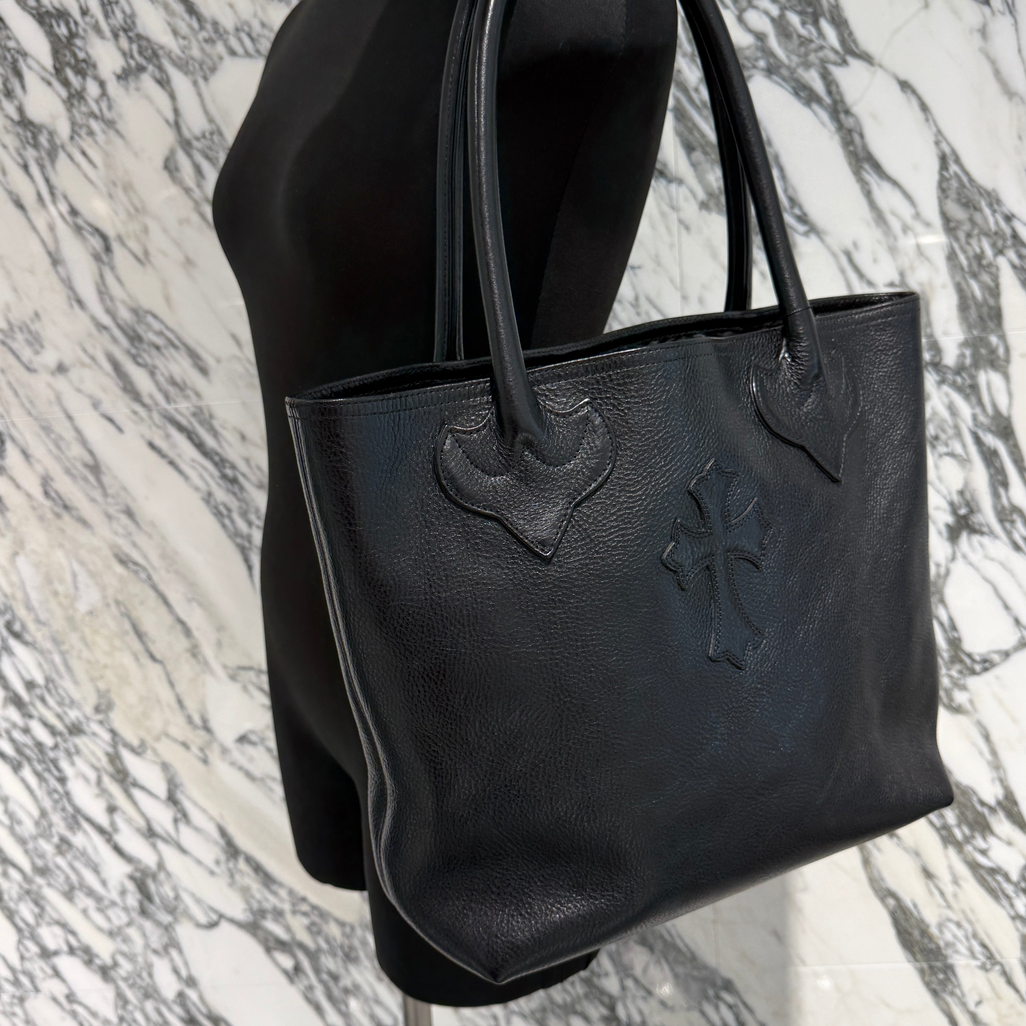 CHROME HEARTS 1 Cross Leather Patch FS Tote Bag クロムハーツ 1クロス レザーパッチ FS トートバッグ