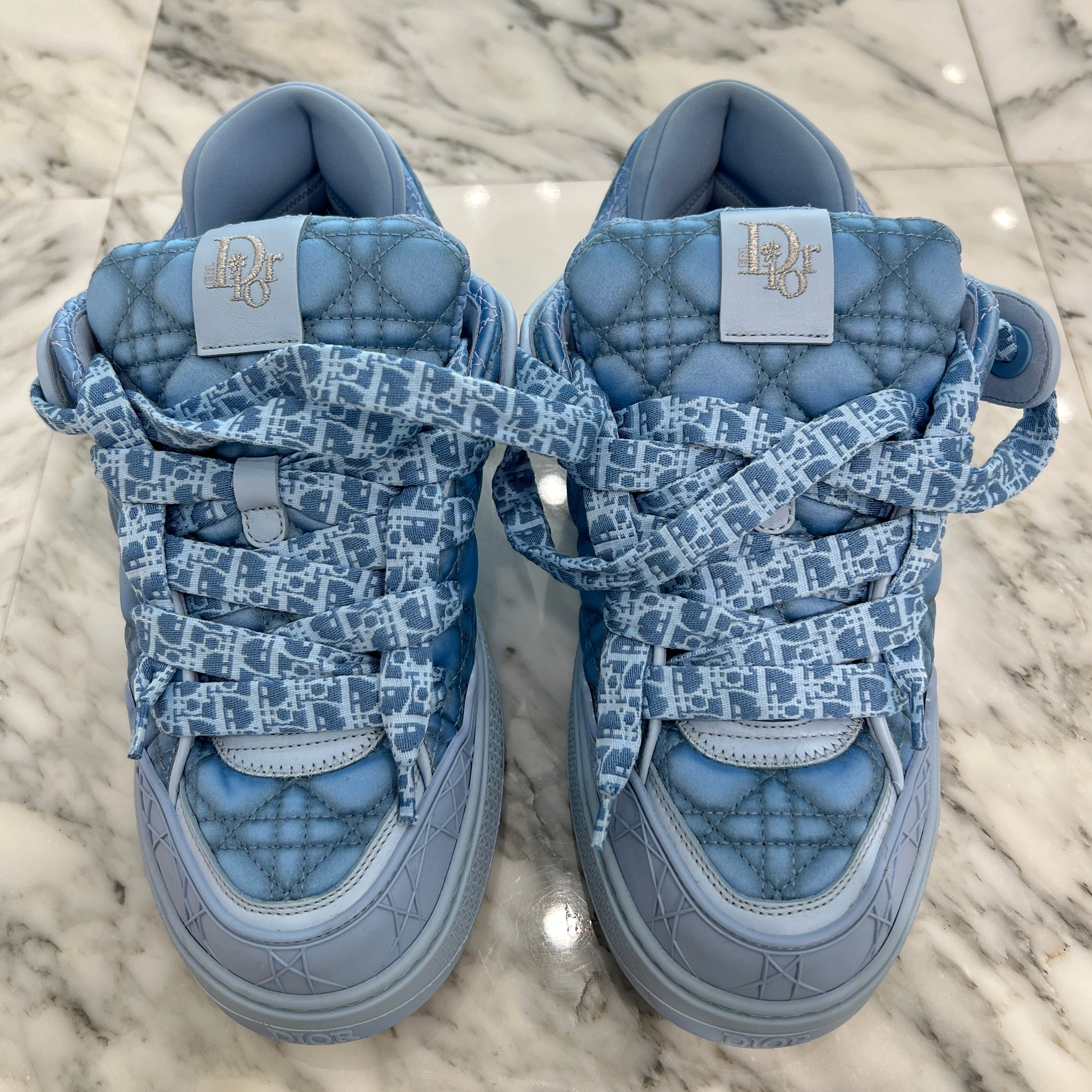 DIOR × ERL 2024SS B9S Oblique Skater Sneakers 3SN288ZAW_H565 Size 41 ディオール × イーアールエル B9S オブリーク スケータスニーカー サイズ41