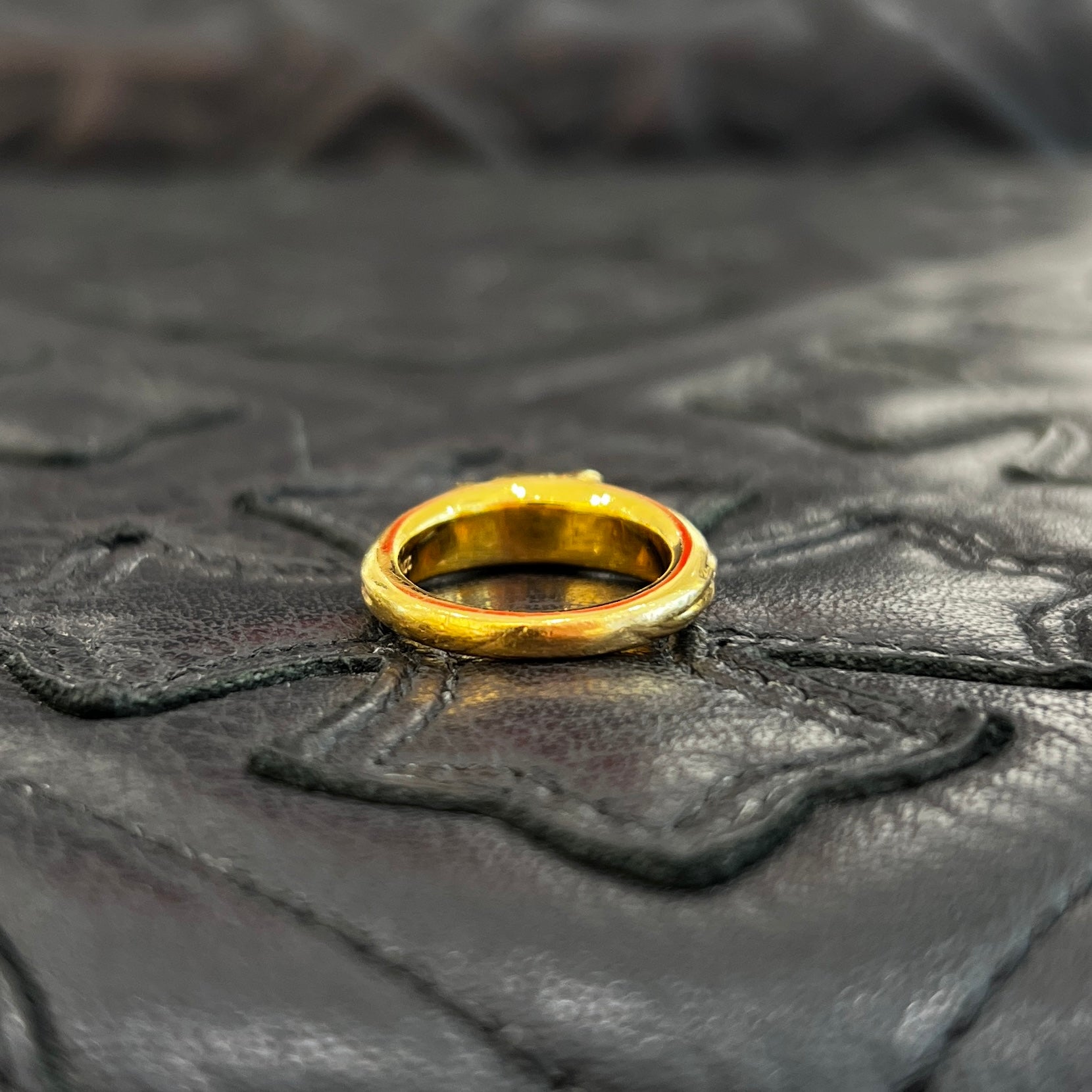 CHROME HEARTS 22K Baby Classic Dagger Ring Pave Diamond Size 5号 クロムハーツ 22K ベイビークラシック ダガー リング パヴェダイヤモンド サイズ5号