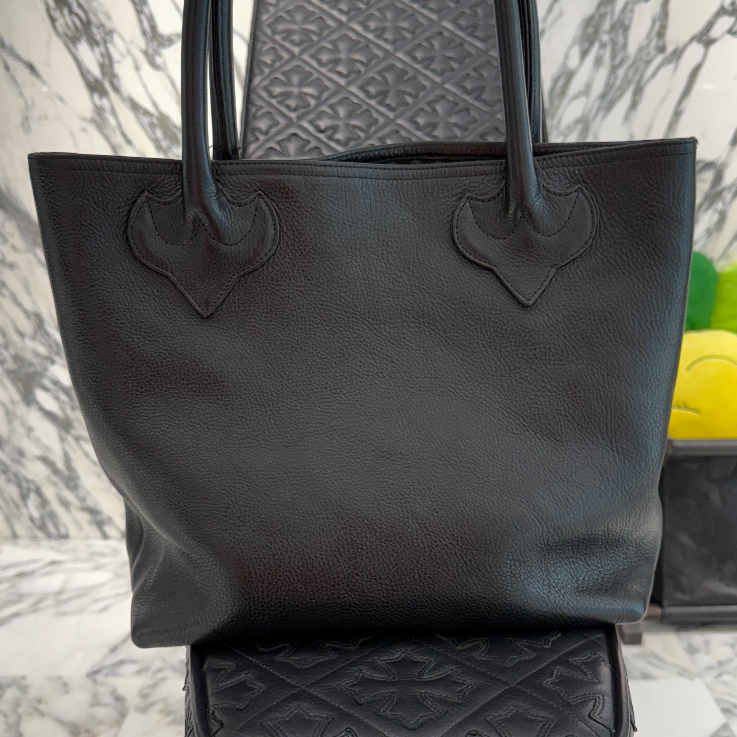 CHROME HEARTS 1 Cross Leather Patch FS Tote Bag クロムハーツ 1クロス レザーパッチ FS トートバッグ