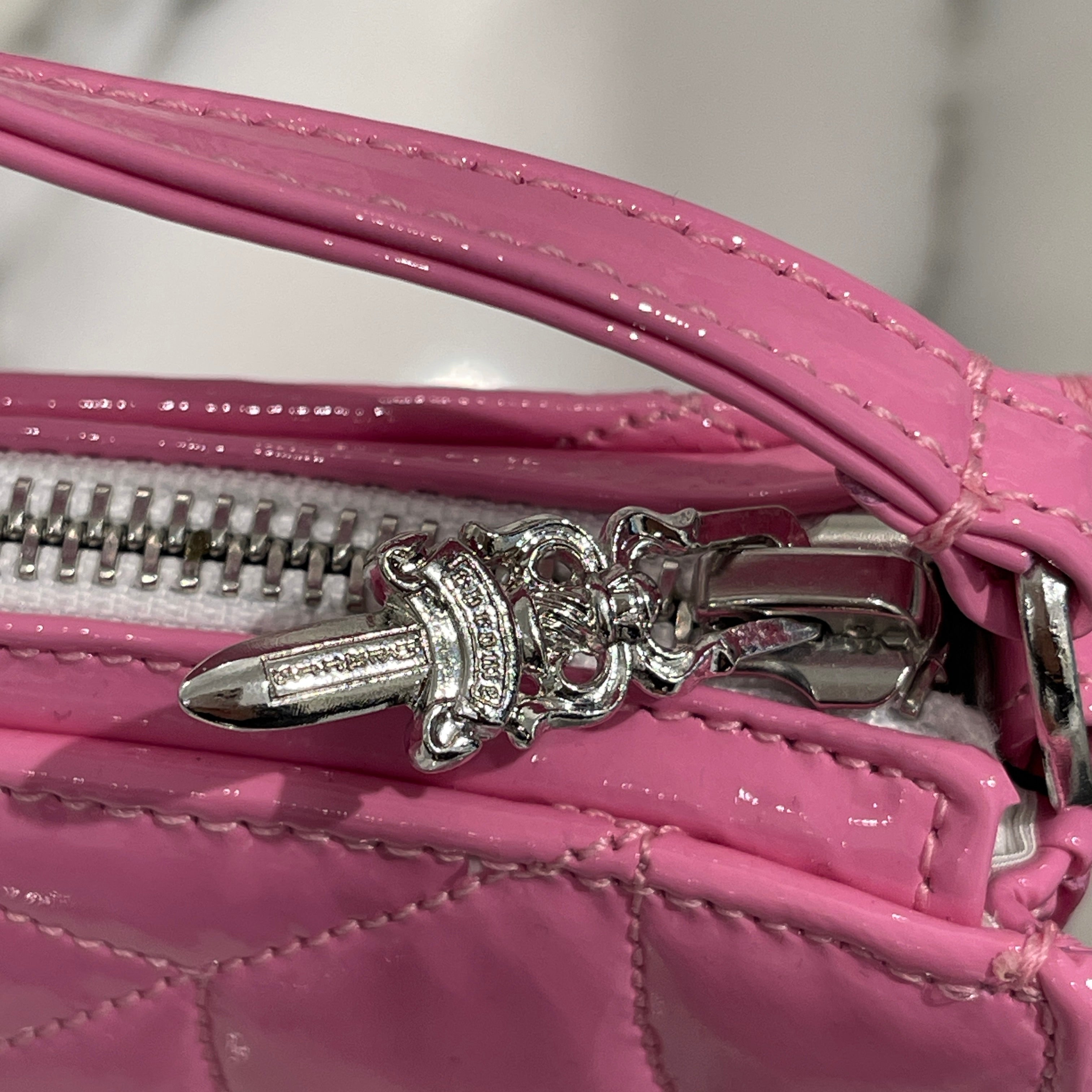 CHROME HEARTS The Night Patent Leather Spider Web Hand Bag クロムハーツ ザ・ナイト パテントレザー スパイダーウェブ ハンドバッグ