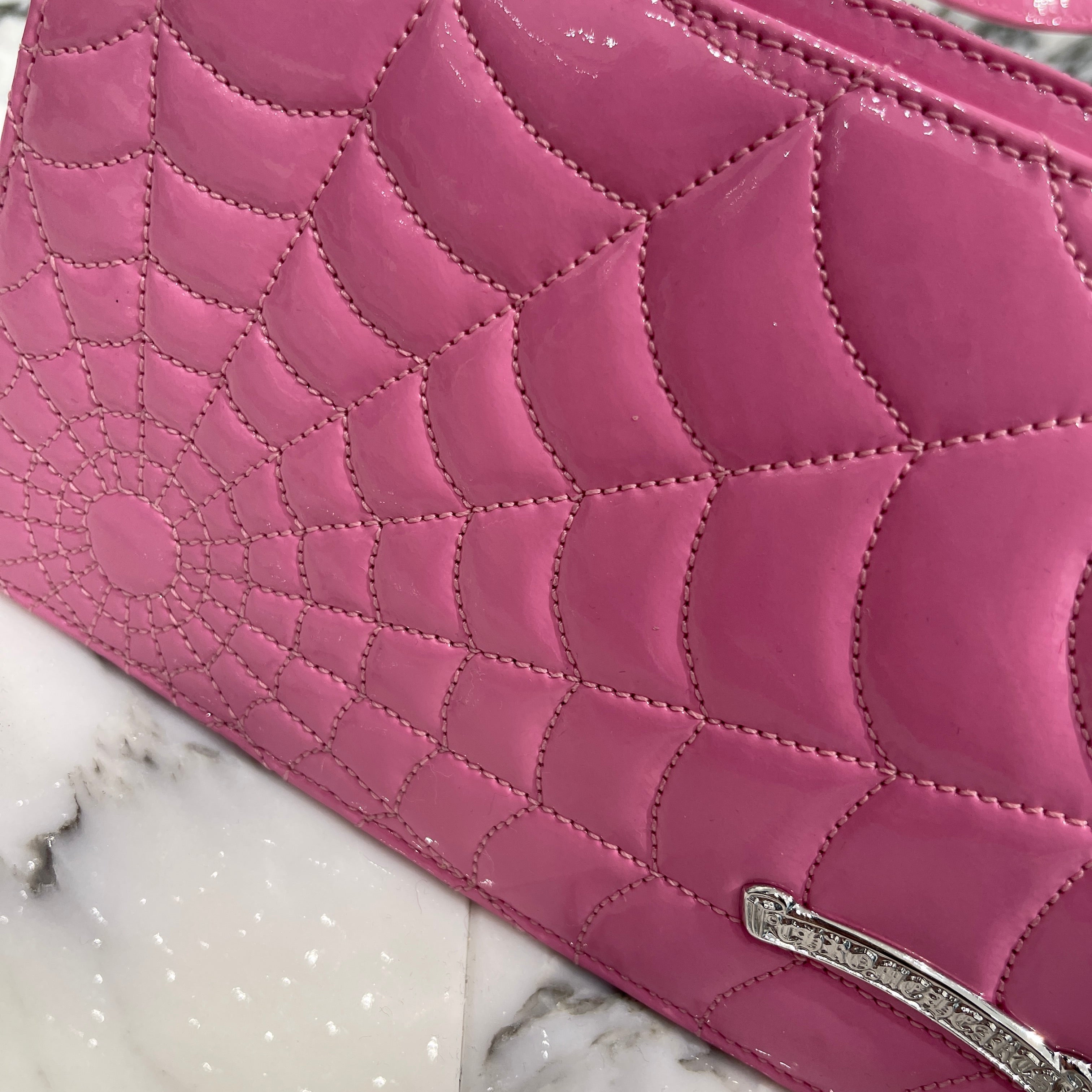 CHROME HEARTS The Night Patent Leather Spider Web Hand Bag クロムハーツ ザ・ナイト パテントレザー スパイダーウェブ ハンドバッグ