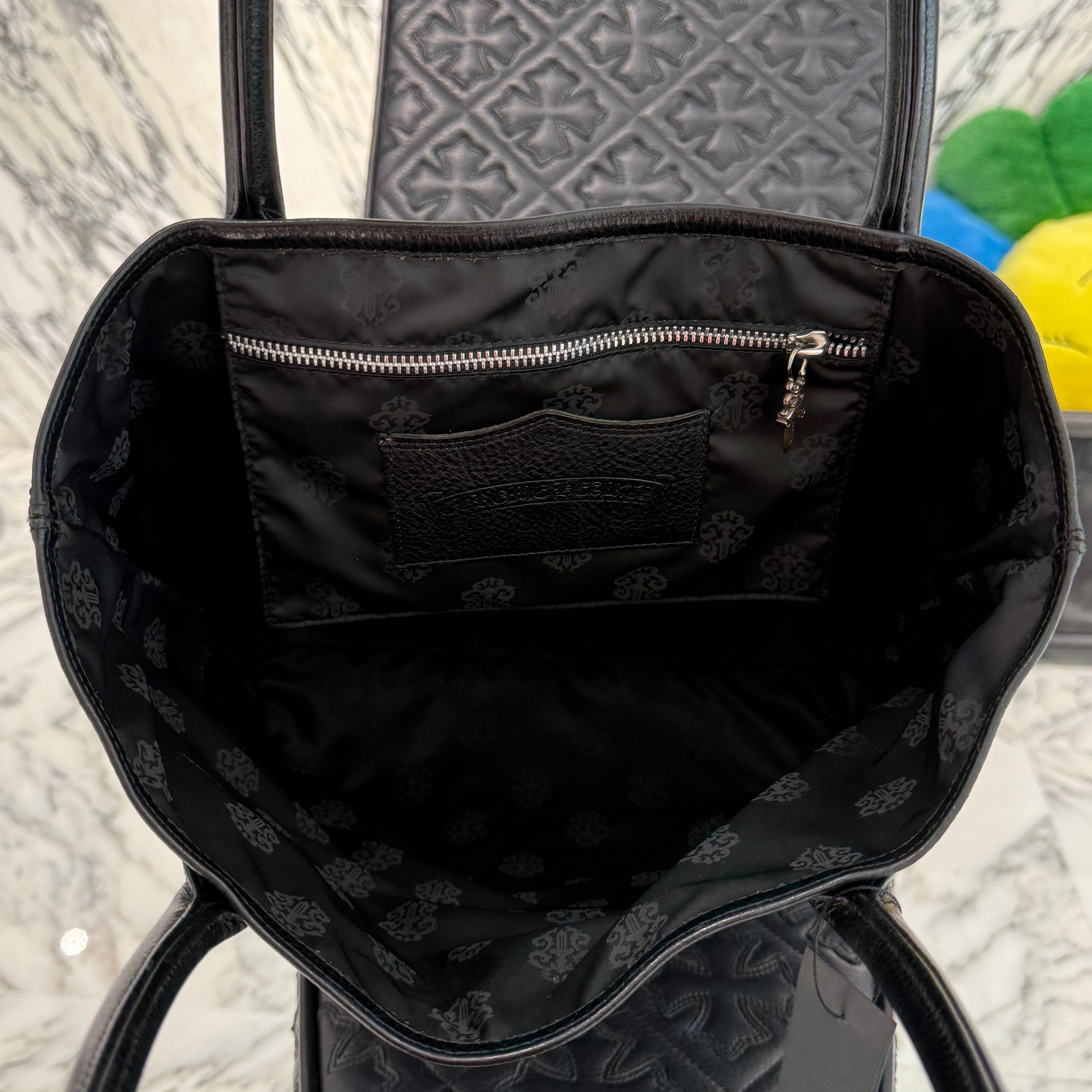 CHROME HEARTS 1 Cross Leather Patch FS Tote Bag クロムハーツ 1クロス レザーパッチ FS トートバッグ