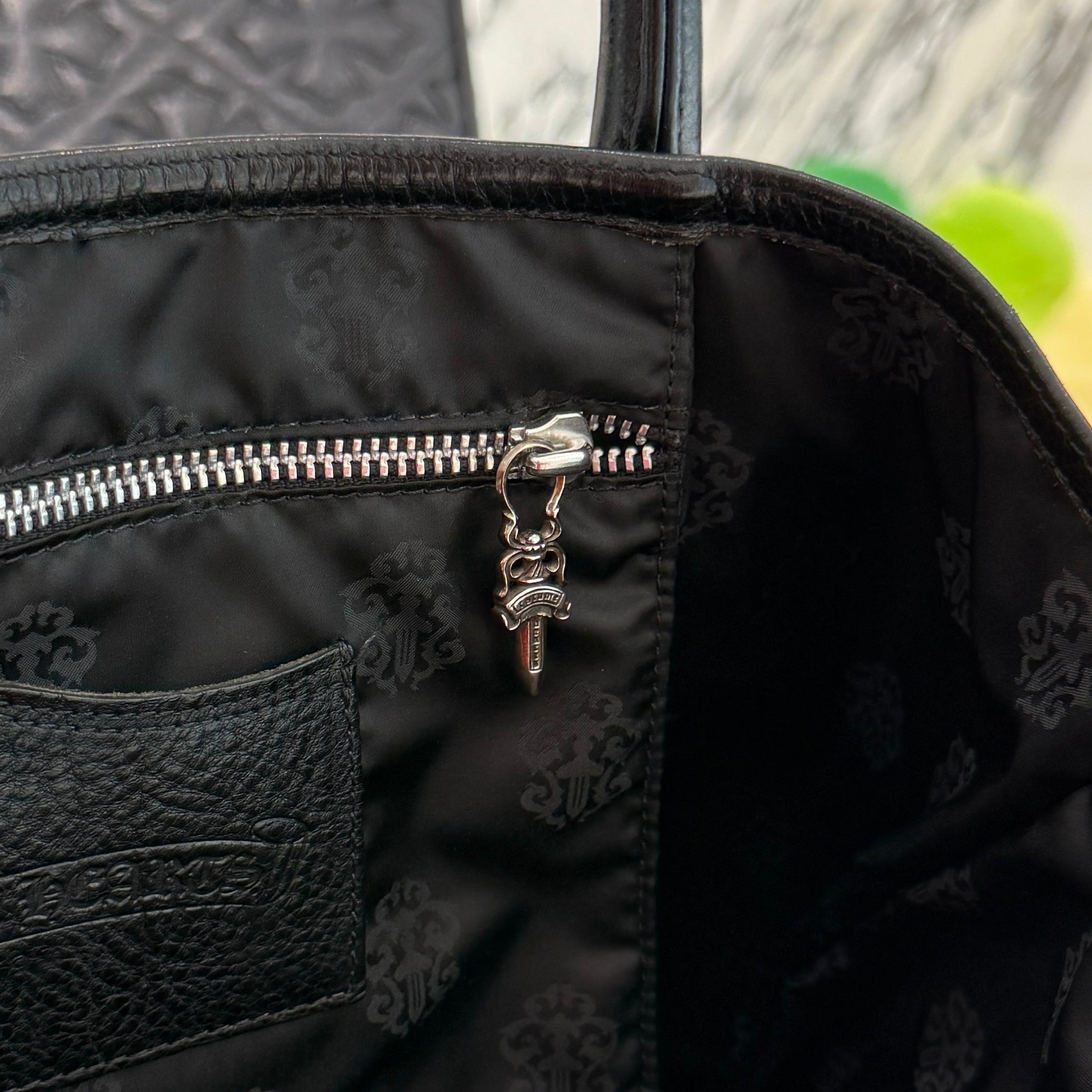 CHROME HEARTS 1 Cross Leather Patch FS Tote Bag クロムハーツ 1クロス レザーパッチ FS トートバッグ