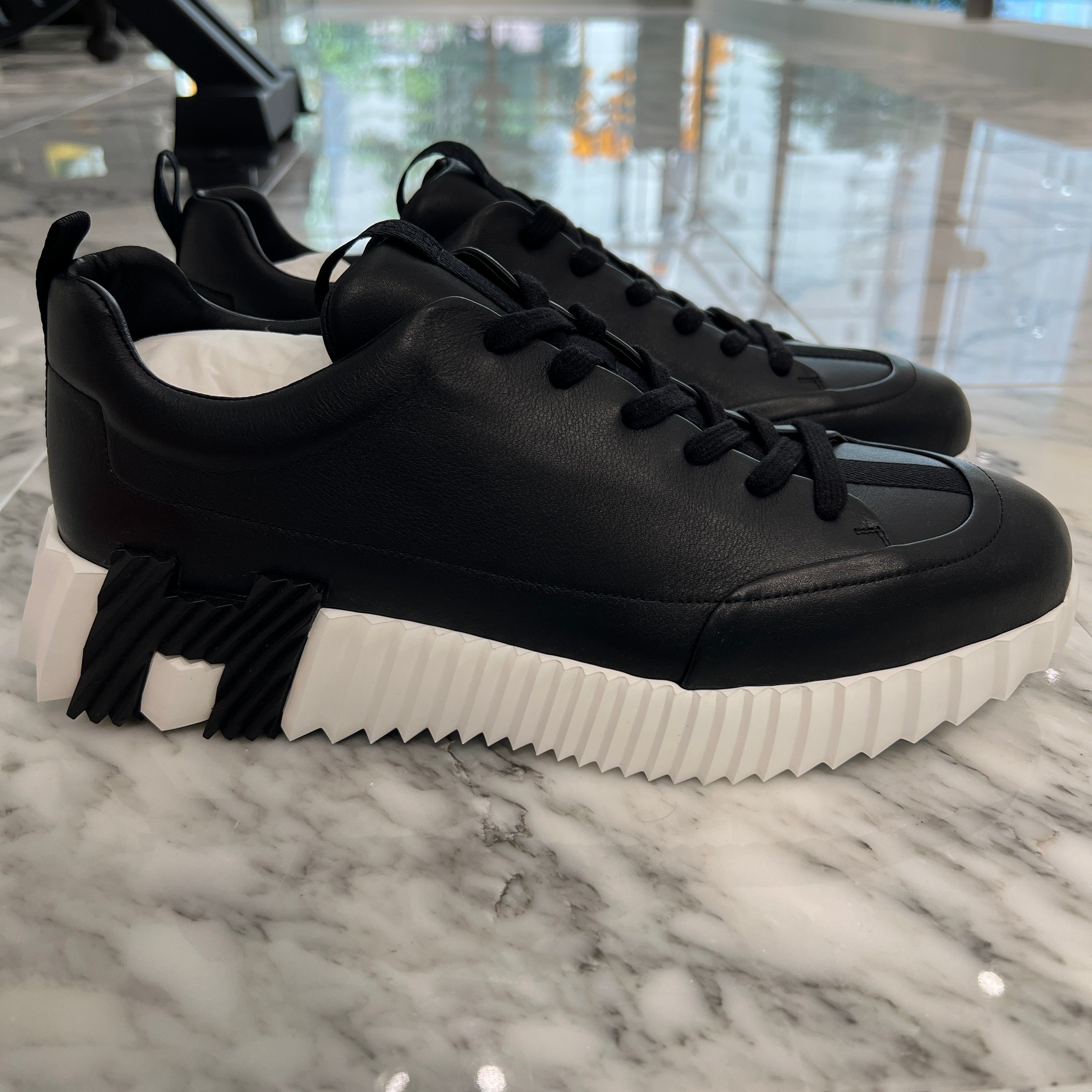 HERMES "Jump" Leather Sneakers Size 44 エルメス "ジャンプ" レザースニーカー サイズ44