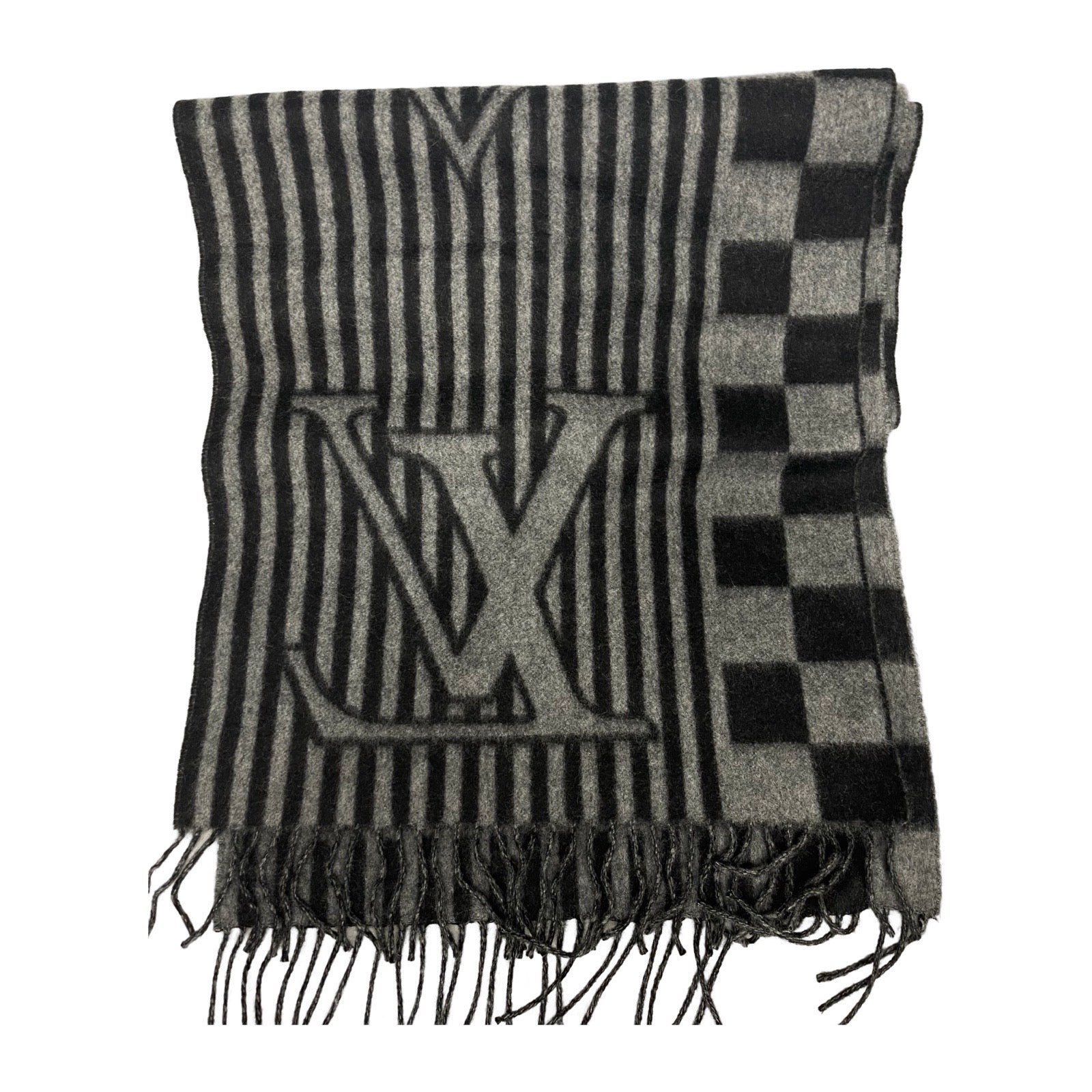 LOUIS VUITTON 2021AW Eshal LV Graphical Cashmere Scarf M00497