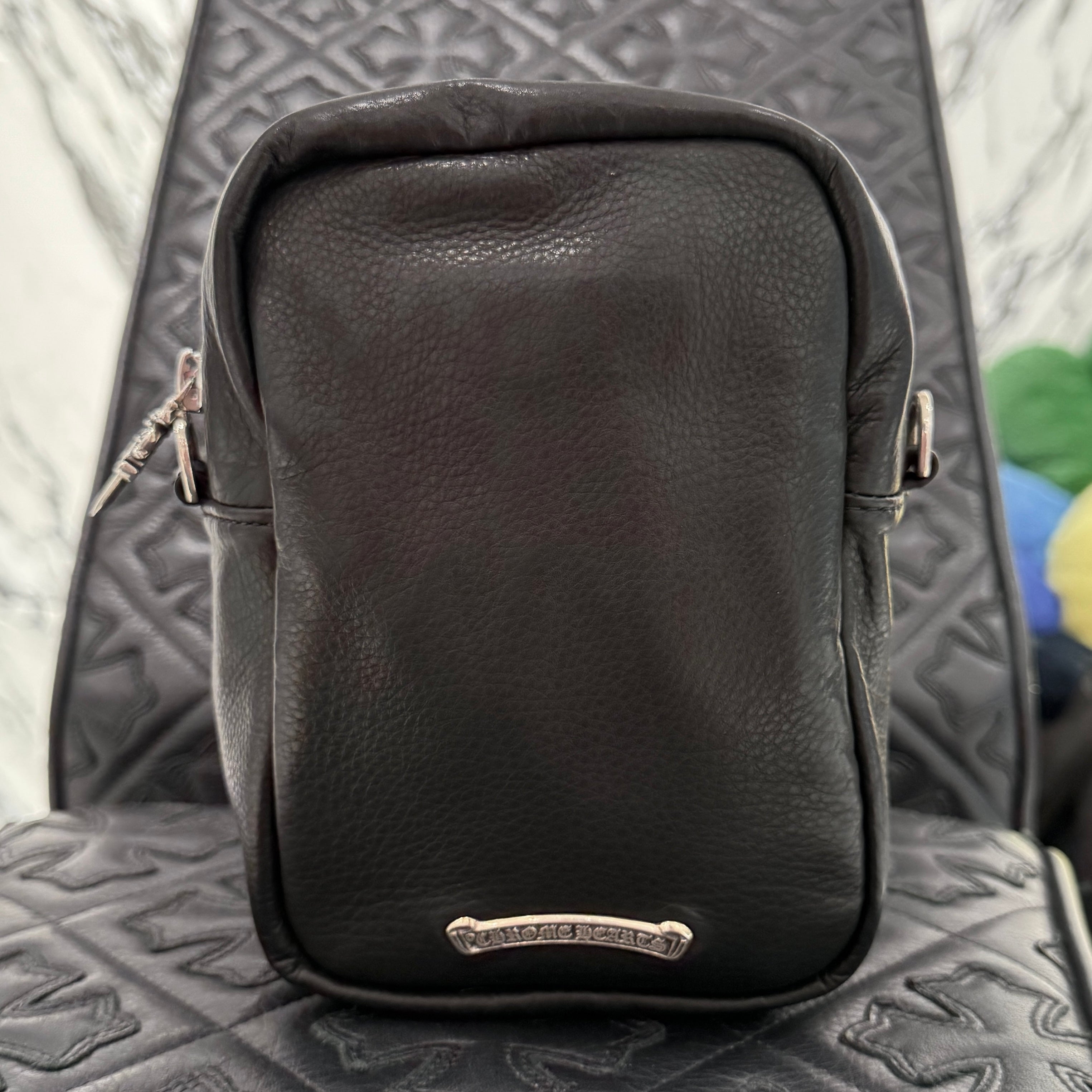 CHROME HEARTS TAKAMINI Multi Color Leather Cross Patch Leather Shoulder Bag クロムハーツ タカミニ マルチカラー レザークロスパッチ レザーショルダーバッグ