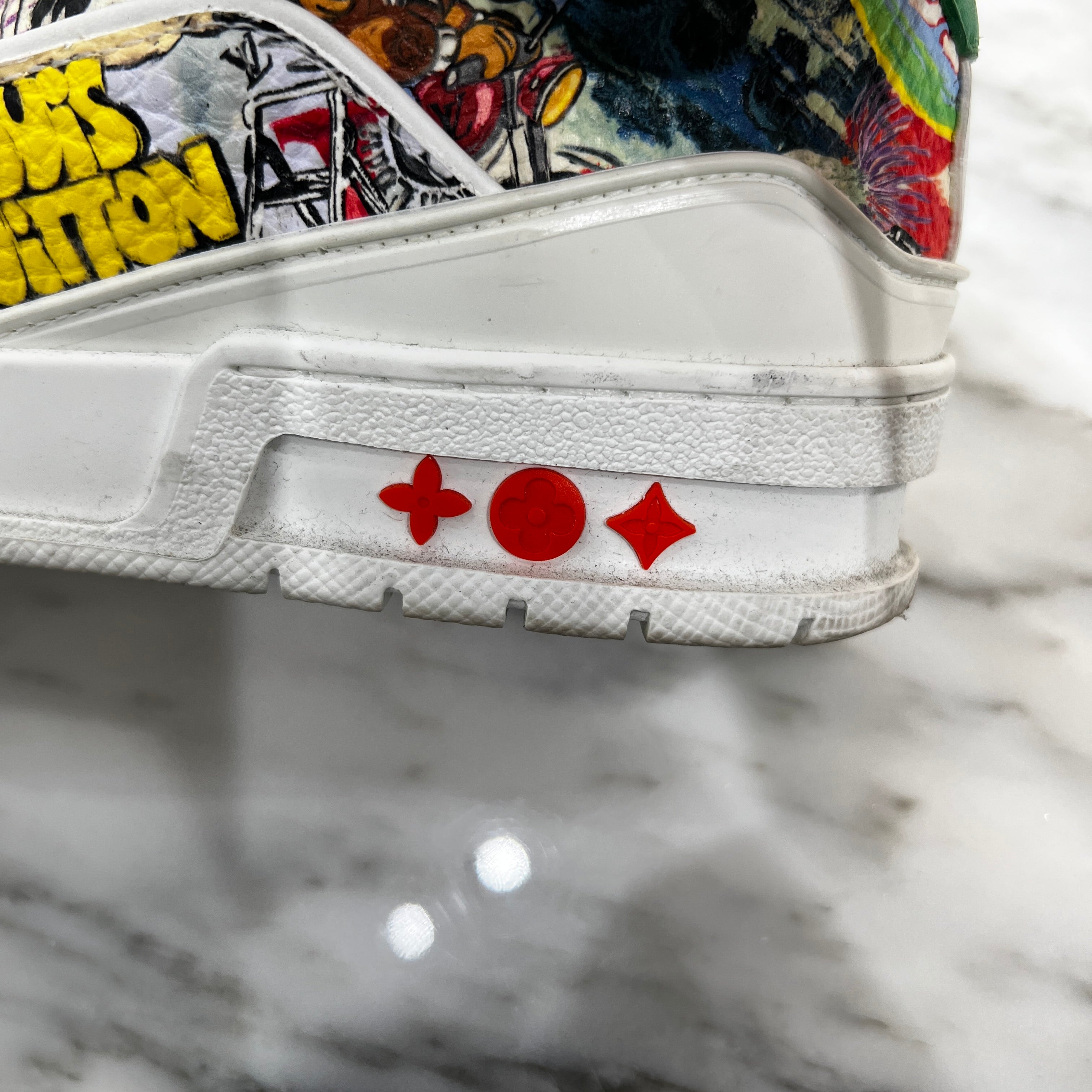 LOUIS VUITTON 23SS LV Trainer Comic Motifs Multi Low Cut Sneakers Size 7 (26.0cm～26.5cm) ルイヴィトン LVトレイナー コミック モチーフ マルチ ローカット スニーカー サイズ7 1/2 (26.0cm～26.5cm)