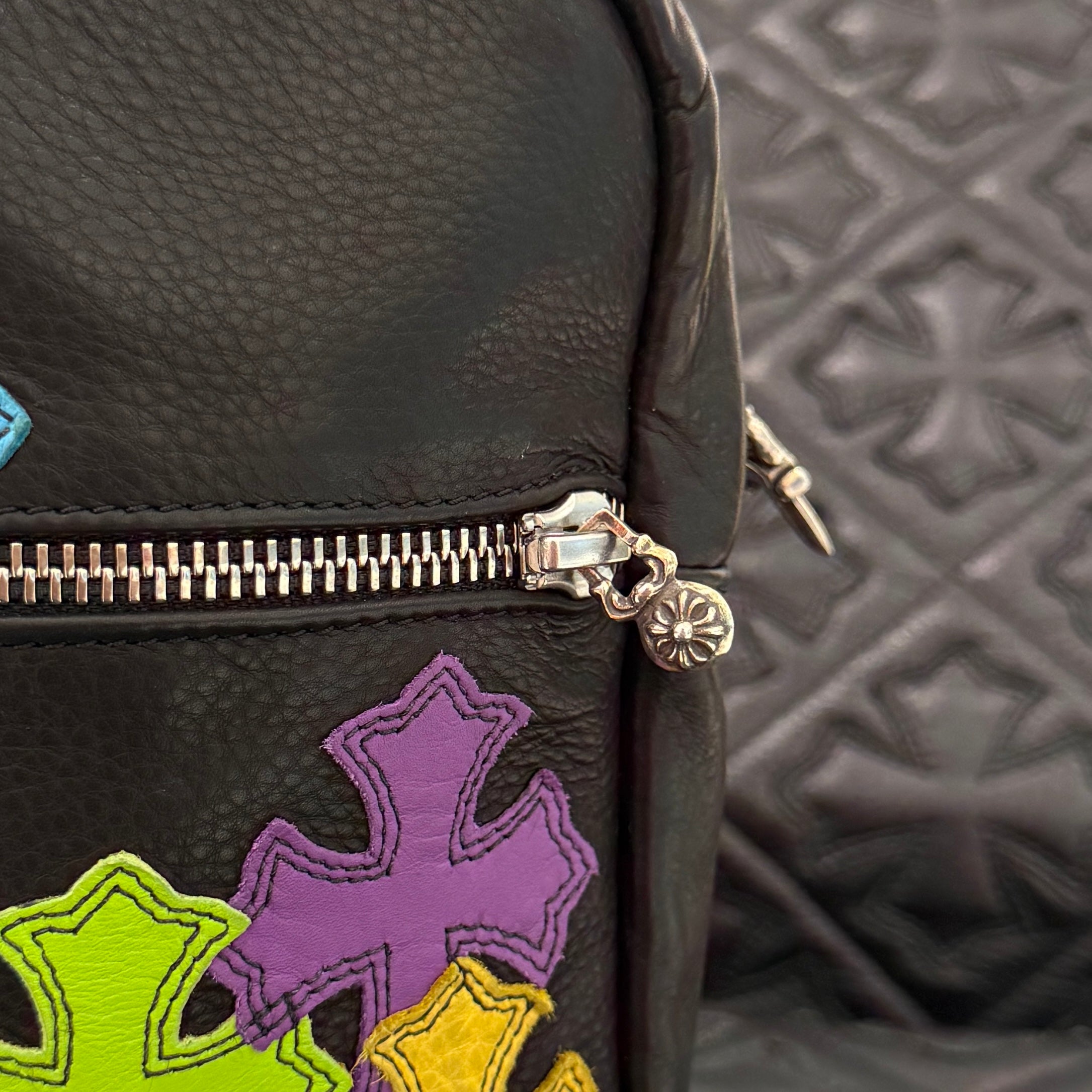 CHROME HEARTS TAKAMINI Multi Color Leather Cross Patch Leather Shoulder Bag クロムハーツ タカミニ マルチカラー レザークロスパッチ レザーショルダーバッグ