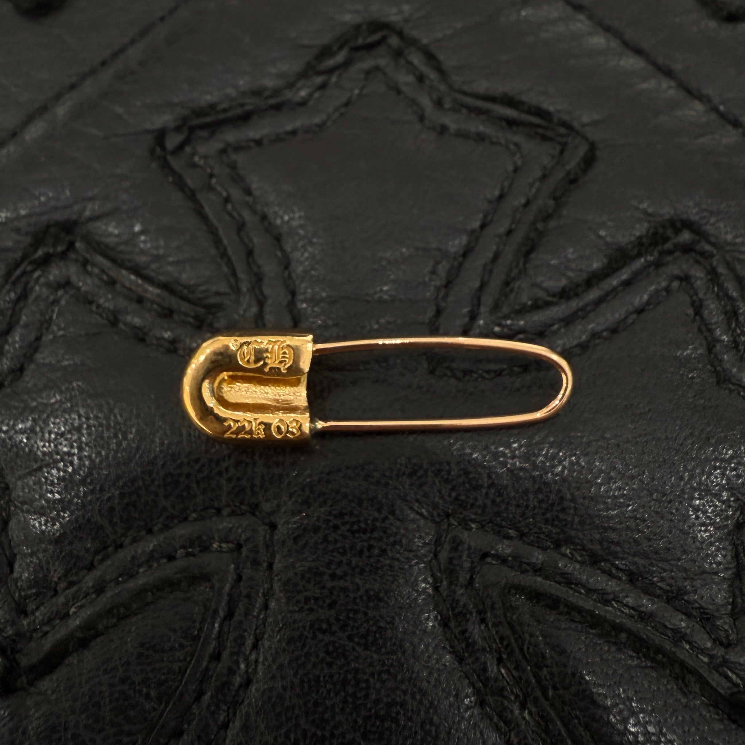 CHROME HEARTS 22K Safety Pin Earrings クロムハーツ 22K セーフティ ピン イヤリング ピアス