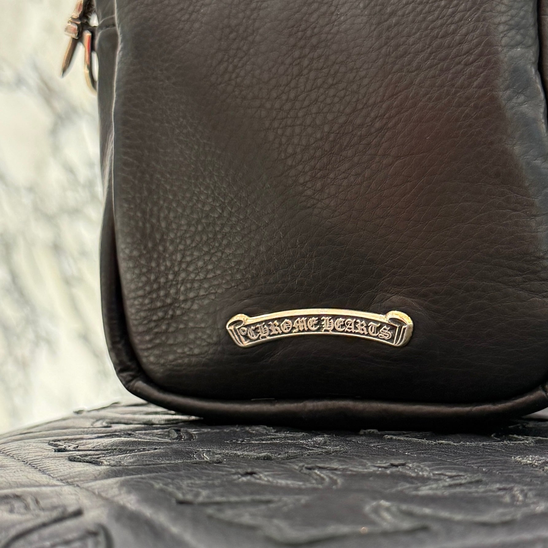 CHROME HEARTS TAKAMINI Multi Color Leather Cross Patch Leather Shoulder Bag クロムハーツ タカミニ マルチカラー レザークロスパッチ レザーショルダーバッグ