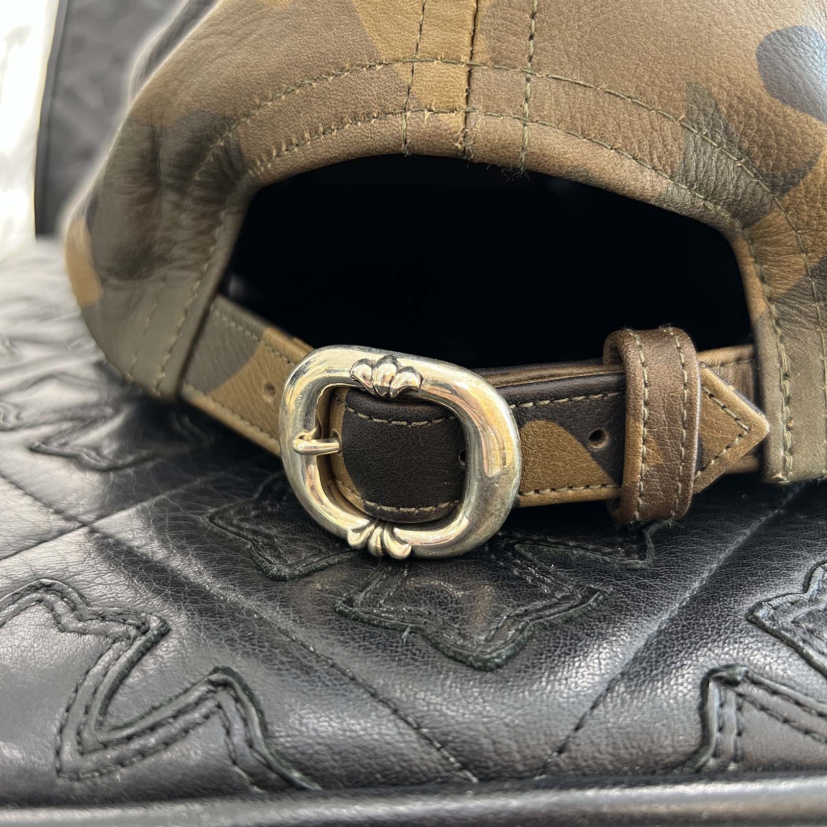 CHROME HEARTS Star Leather Patch Camouflage Leather Trucker Cap Size ONE SIZE (51-61) クロムハーツ スター レザーパッチ カモフラージュ レザートラッカーキャップ サイズONE SIZE (51-61）