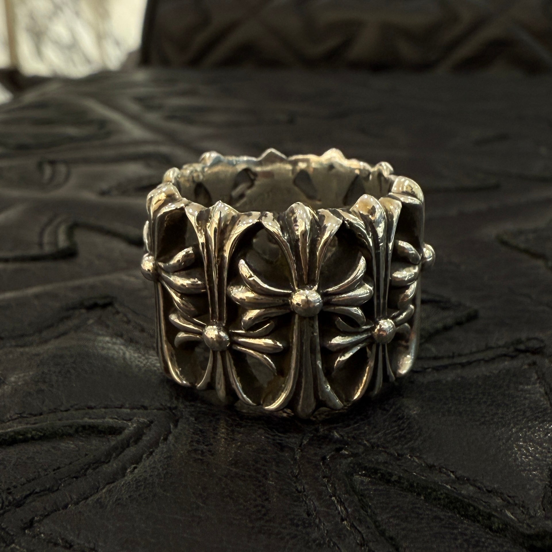 クロムハーツ セメタリークロスリング CHROME HEARTS Cemetery Cross Ring Size 20号 クロムハーツ