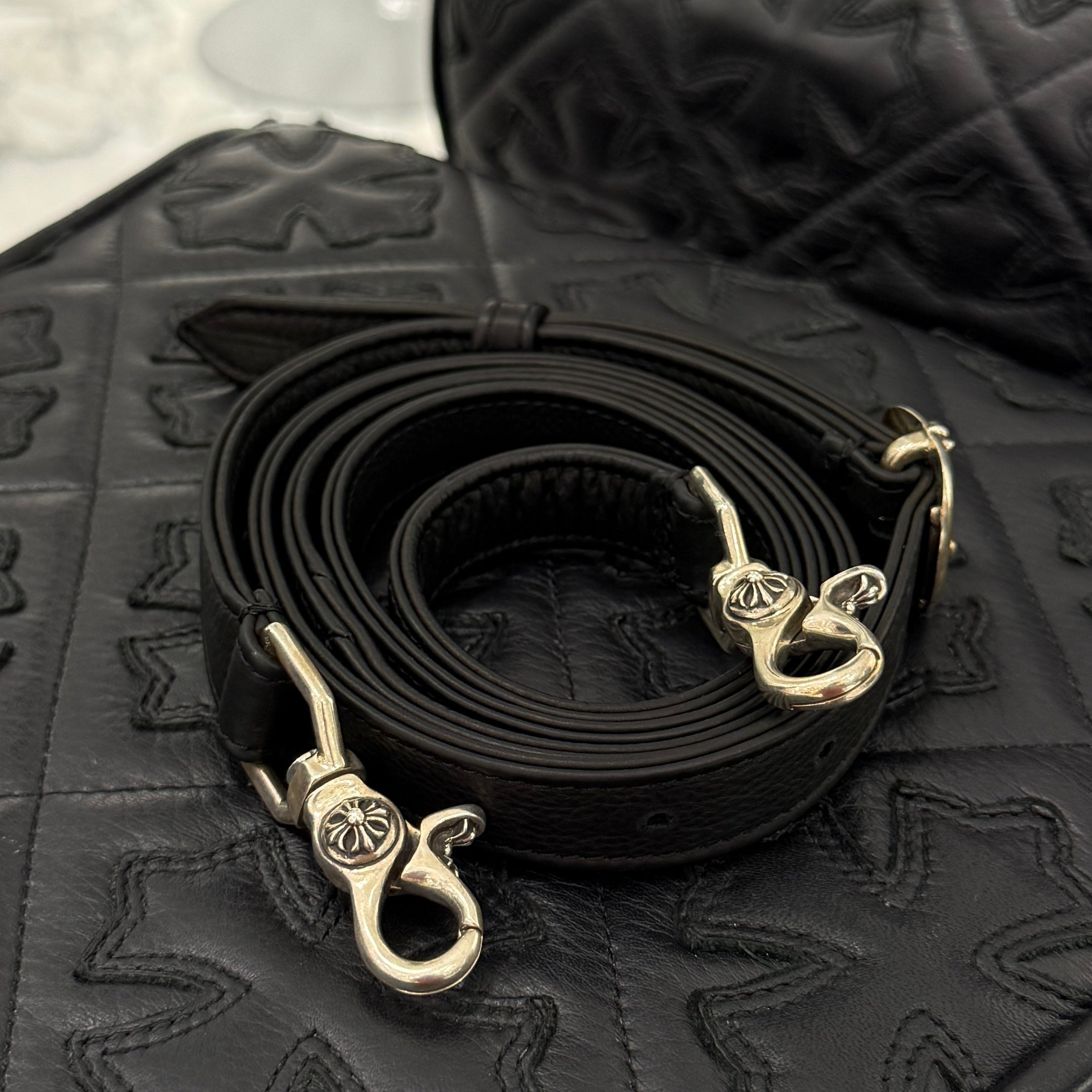 CHROME HEARTS TAKAMINI Multi Color Leather Cross Patch Leather Shoulder Bag クロムハーツ タカミニ マルチカラー レザークロスパッチ レザーショルダーバッグ