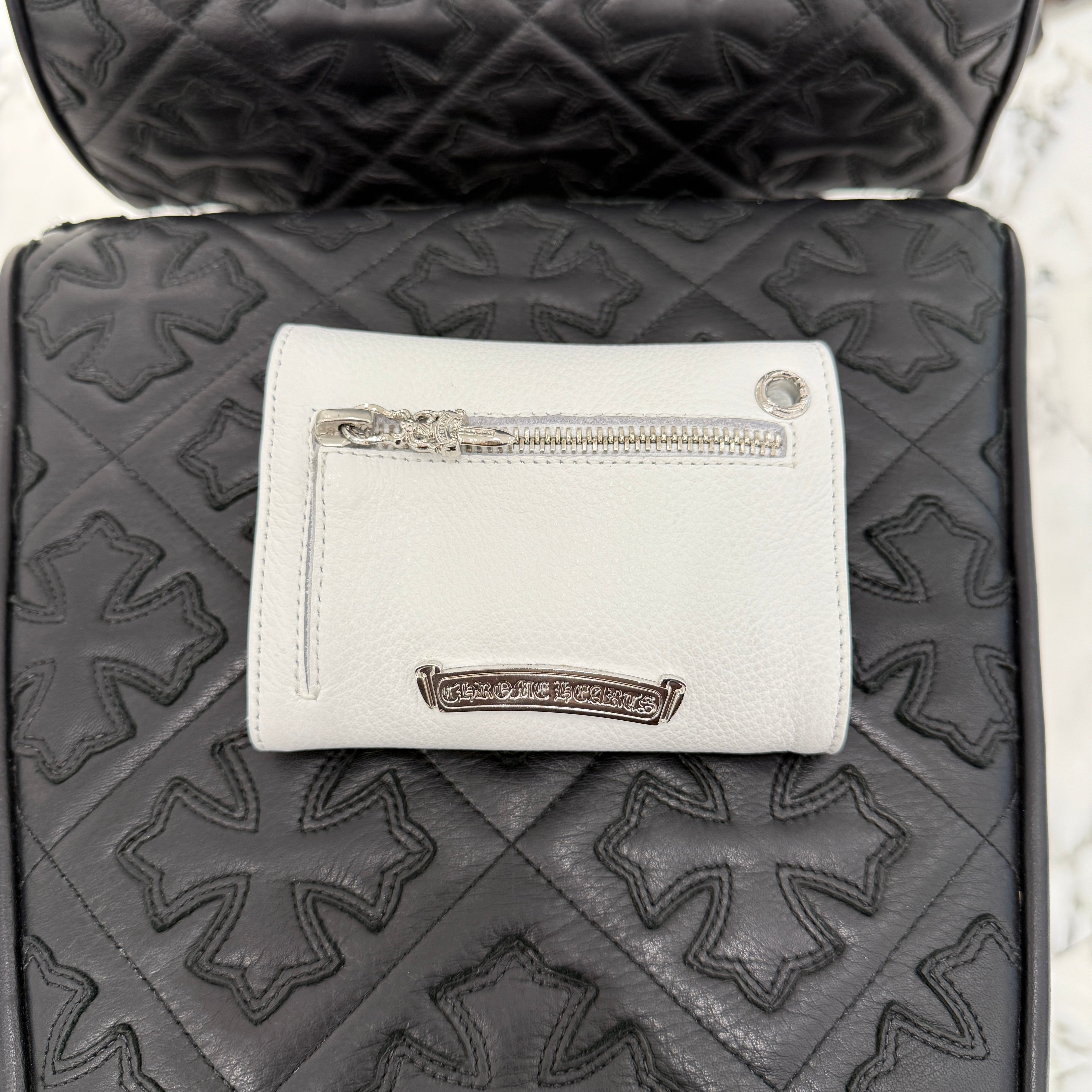 CHROME HEARTS Wave Mini Cross Ball Wallet クロムハーツ ウェイブミニ クロスボール ウォレット