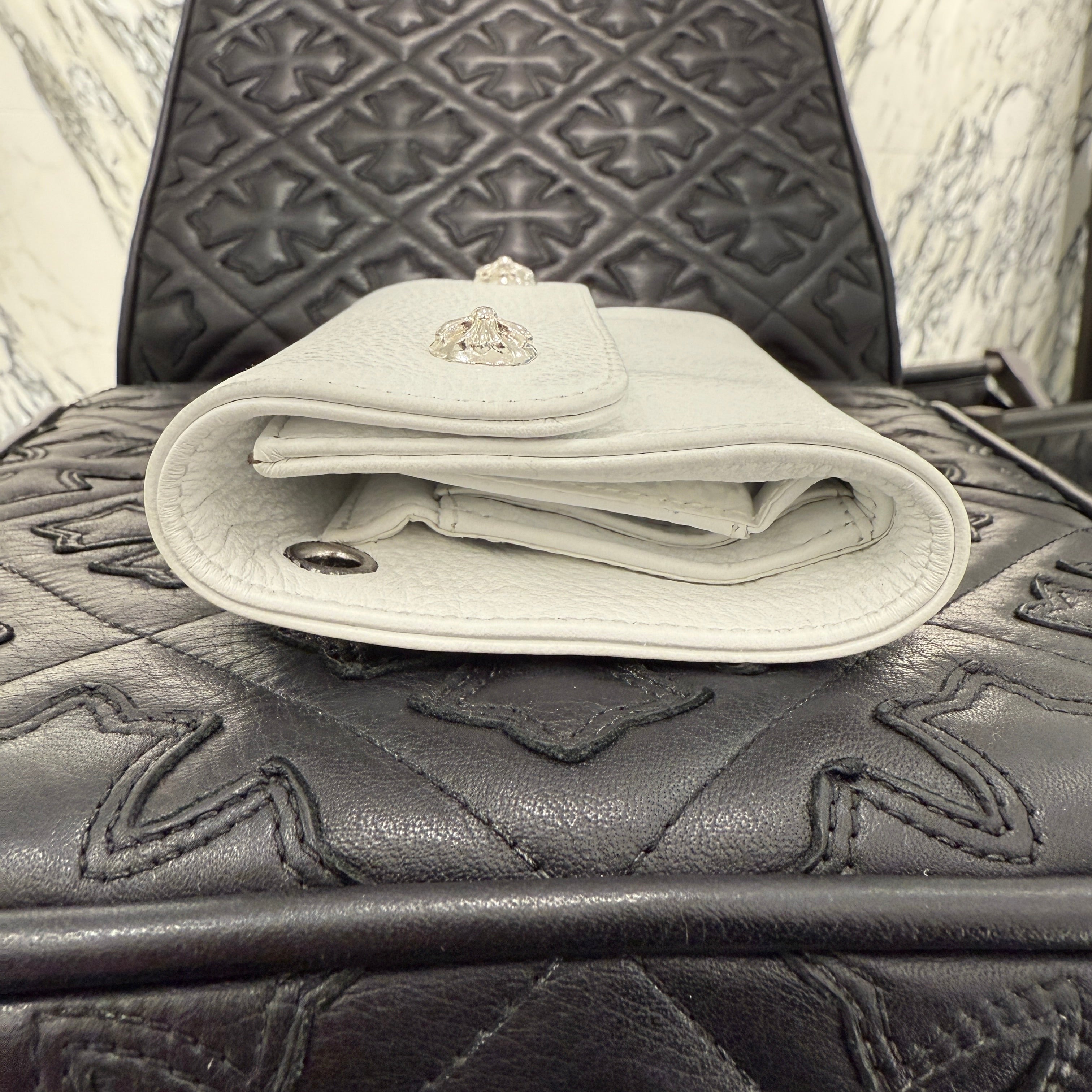 CHROME HEARTS Wave Mini Cross Ball Wallet クロムハーツ ウェイブミニ クロスボール ウォレット