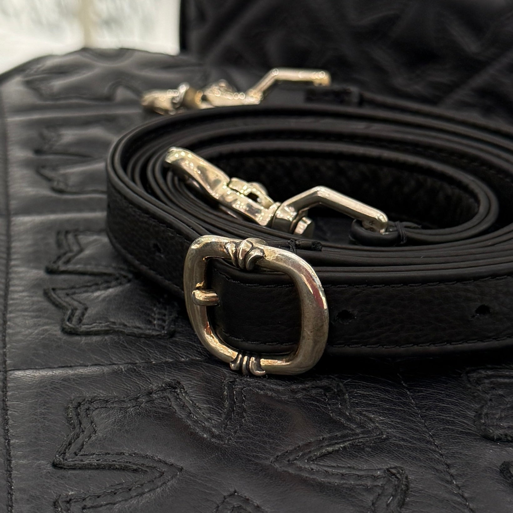 CHROME HEARTS TAKAMINI Multi Color Leather Cross Patch Leather Shoulder Bag クロムハーツ タカミニ マルチカラー レザークロスパッチ レザーショルダーバッグ