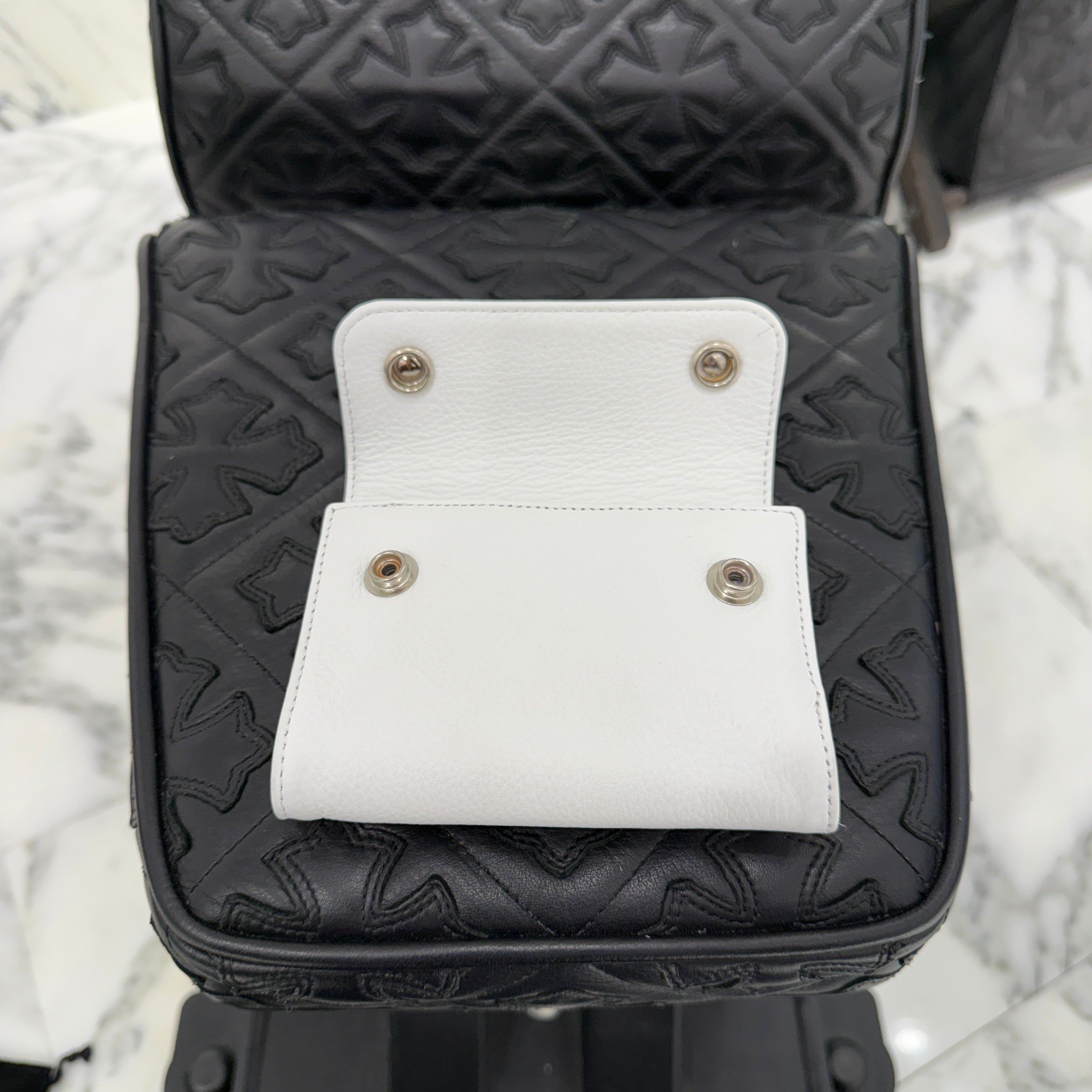 CHROME HEARTS Wave Mini Cross Ball Wallet クロムハーツ ウェイブミニ クロスボール ウォレット