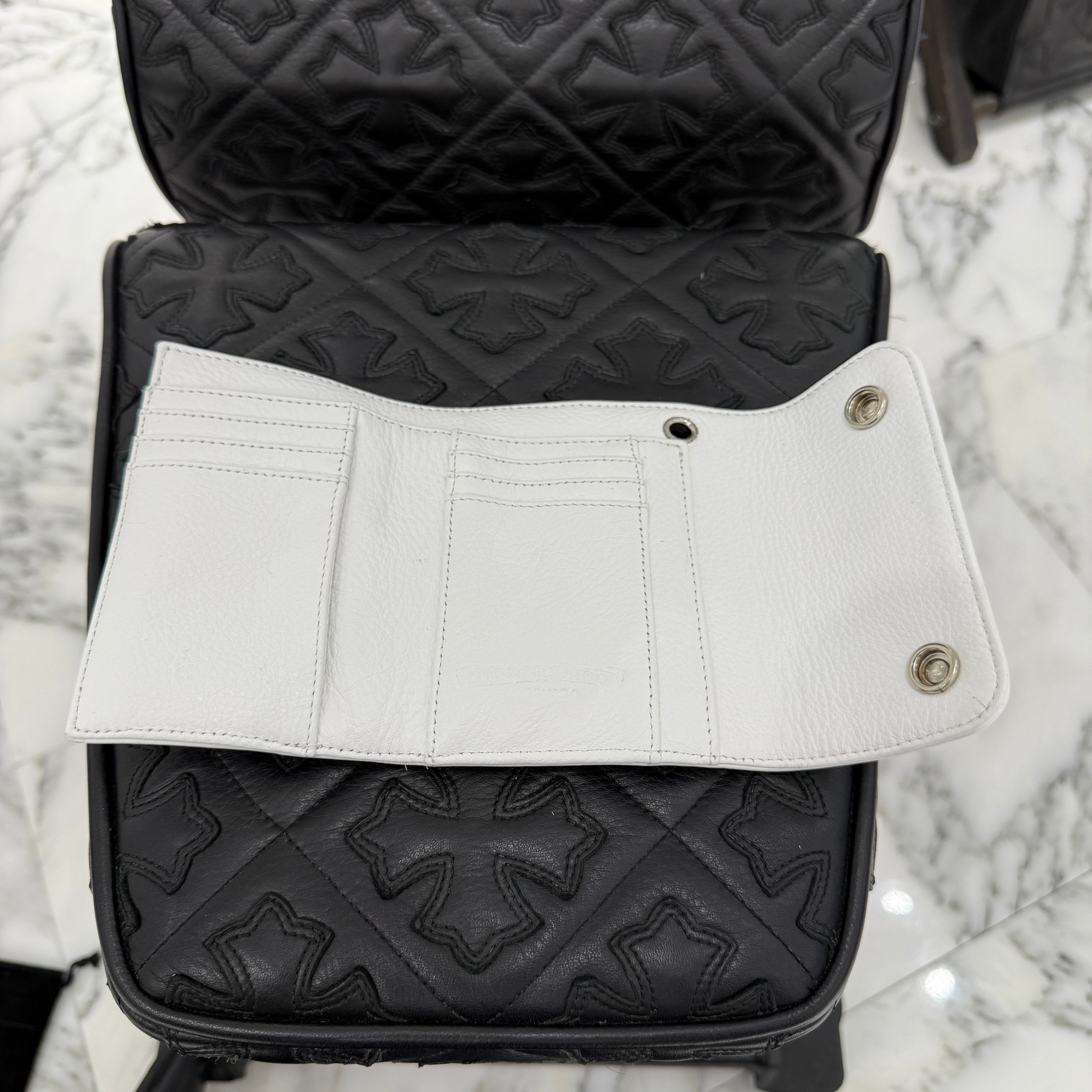 CHROME HEARTS Wave Mini Cross Ball Wallet クロムハーツ ウェイブミニ クロスボール ウォレット