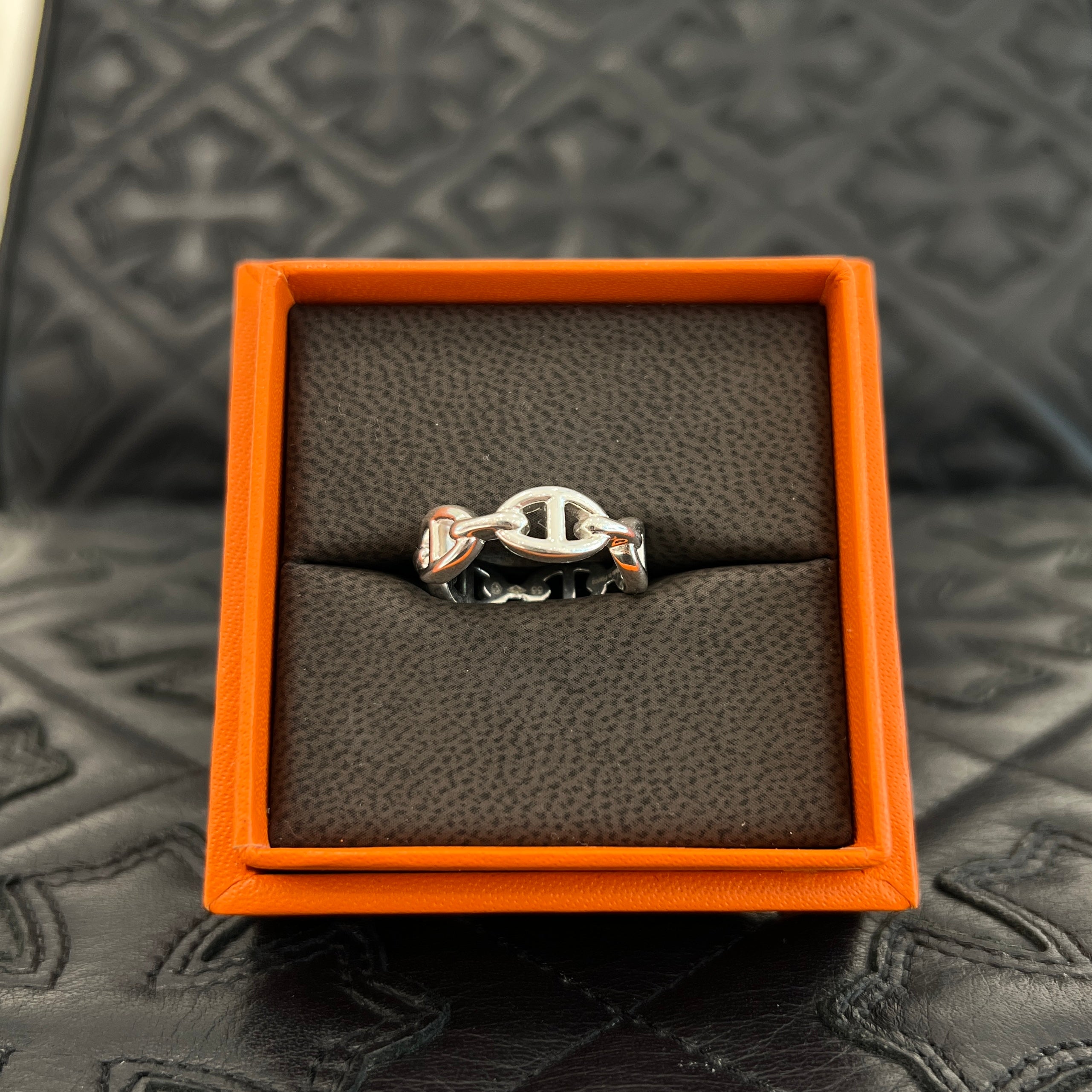 HERMES Ag925 Chaine d’Ancre Enchainee PM Ring Size 14号 エルメス Ag925 シェーヌダンクル アンシェネ PM リング サイズ14号