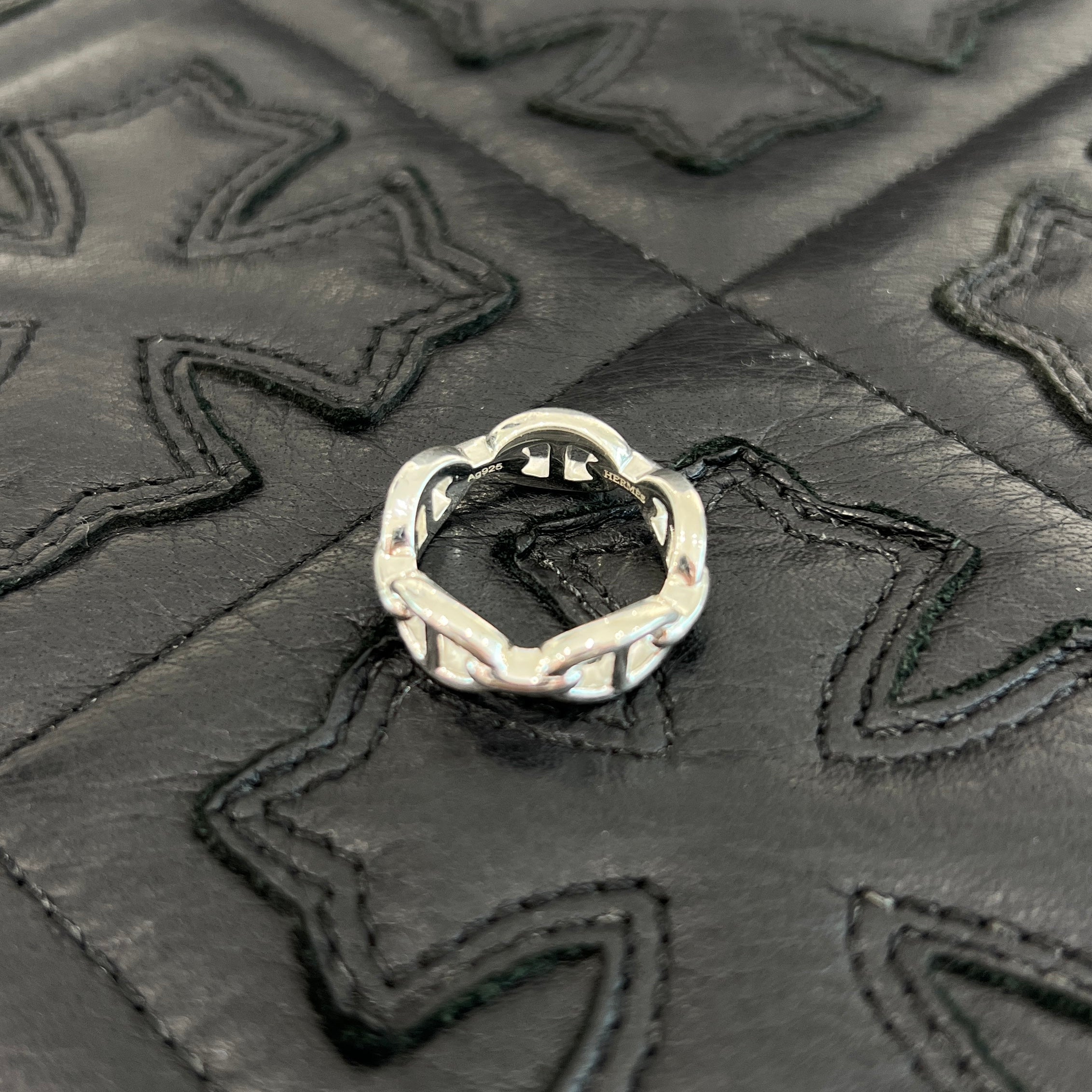 HERMES Ag925 Chaine d’Ancre Enchainee PM Ring Size 14号 エルメス Ag925 シェーヌダンクル アンシェネ PM リング サイズ14号