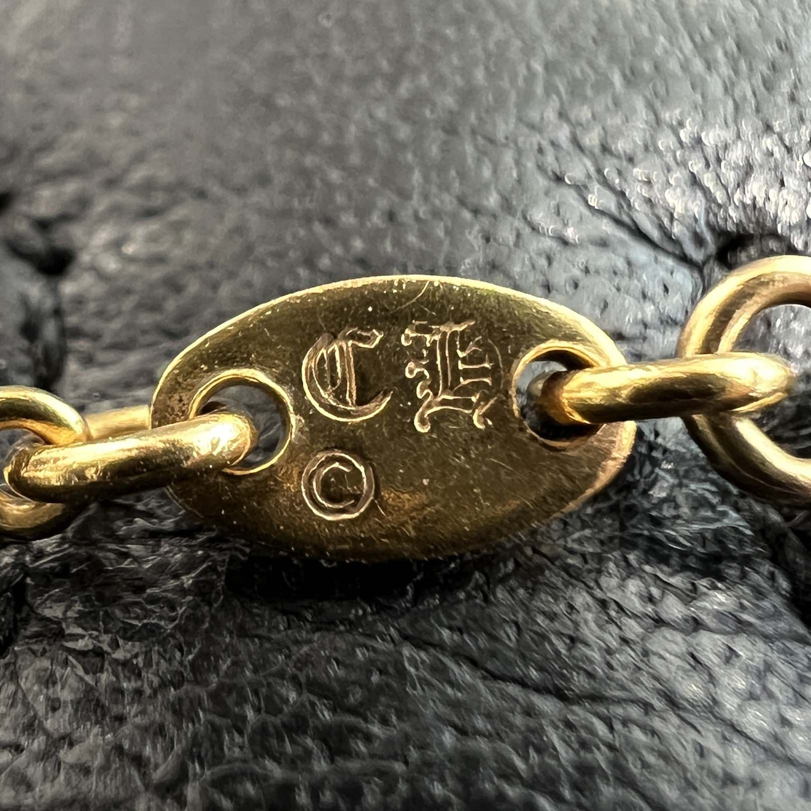 CHROME HEARTS 22K Twist Chain Necklace Size 18 Inch クロムハーツ 22K ツイストチェーン ネックレス サイズ18インチ