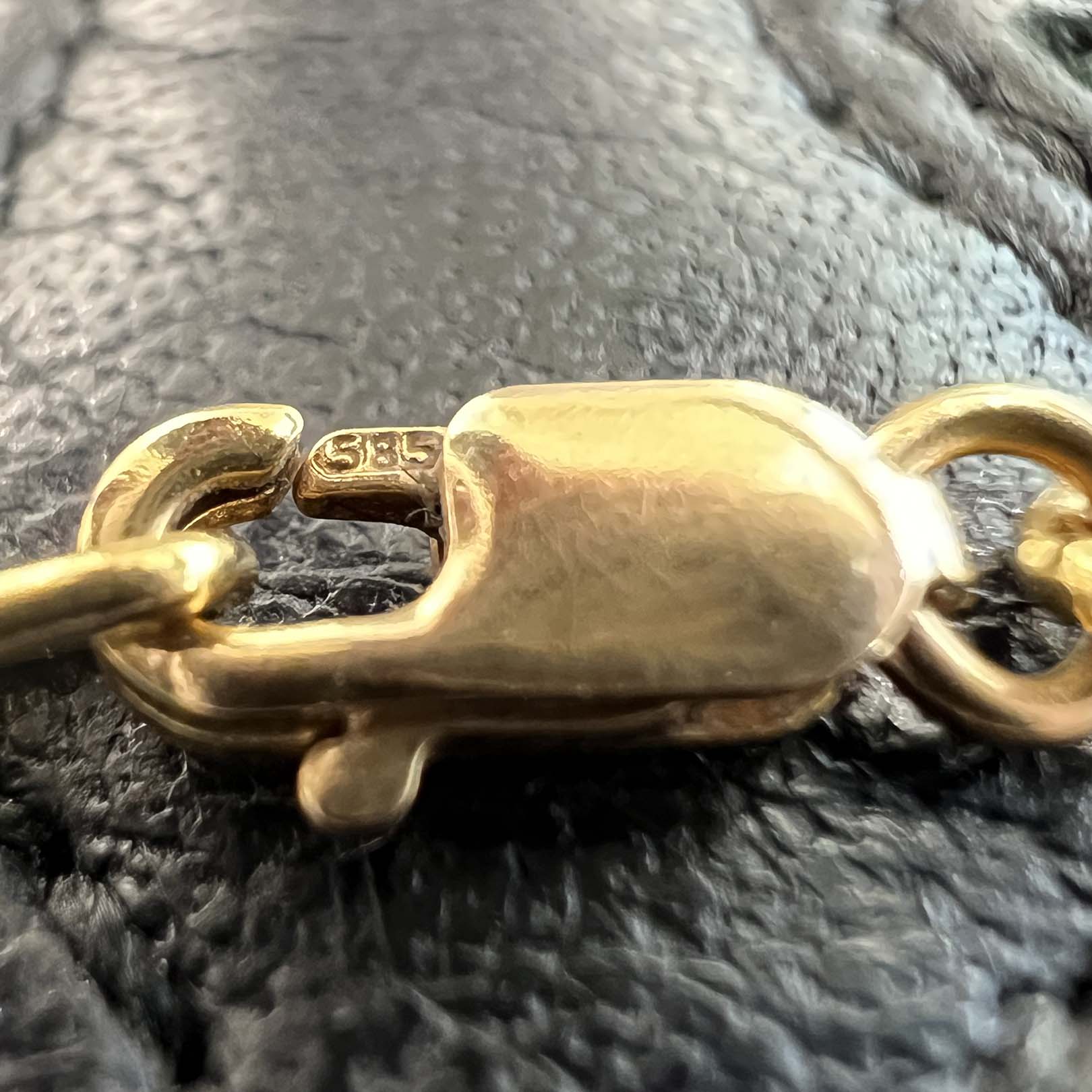 CHROME HEARTS 22K Twist Chain Necklace Size 18 Inch クロムハーツ 22K ツイストチェーン ネックレス サイズ18インチ