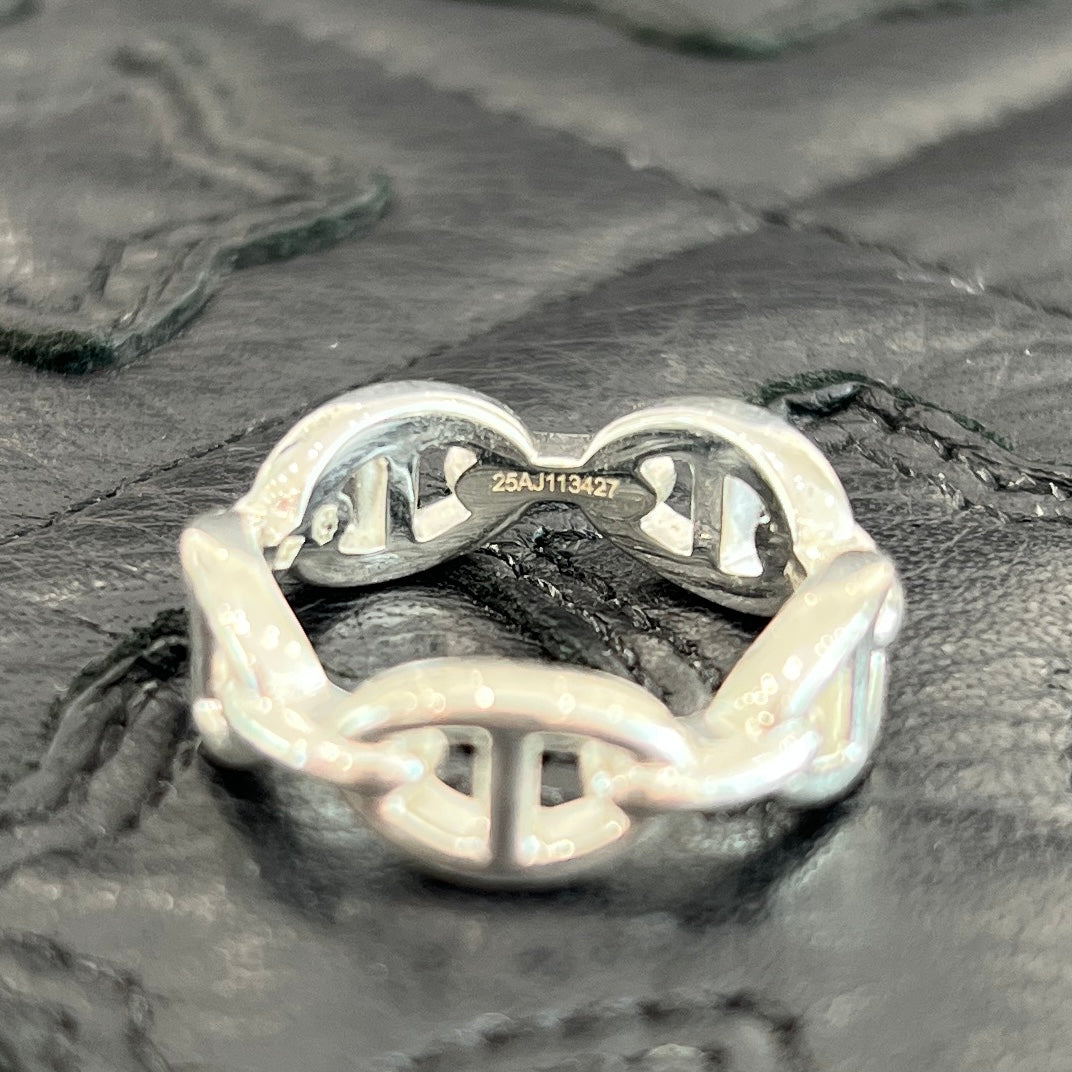 HERMES Ag925 Chaine d’Ancre Enchainee PM Ring Size 14号 エルメス Ag925 シェーヌダンクル アンシェネ PM リング サイズ14号
