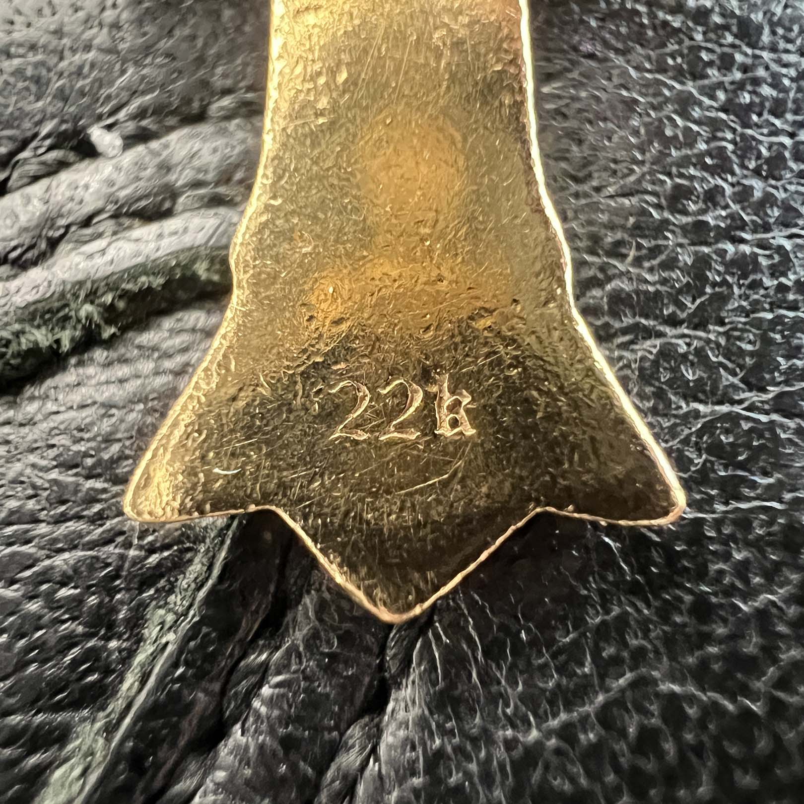 CHROME HEARTS 22K Double CH Cross Charm Pave Diamond Pendant Top クロムハーツ 22K ダブルCHクロス チャーム パヴェダイヤモンド ペンダントトップ