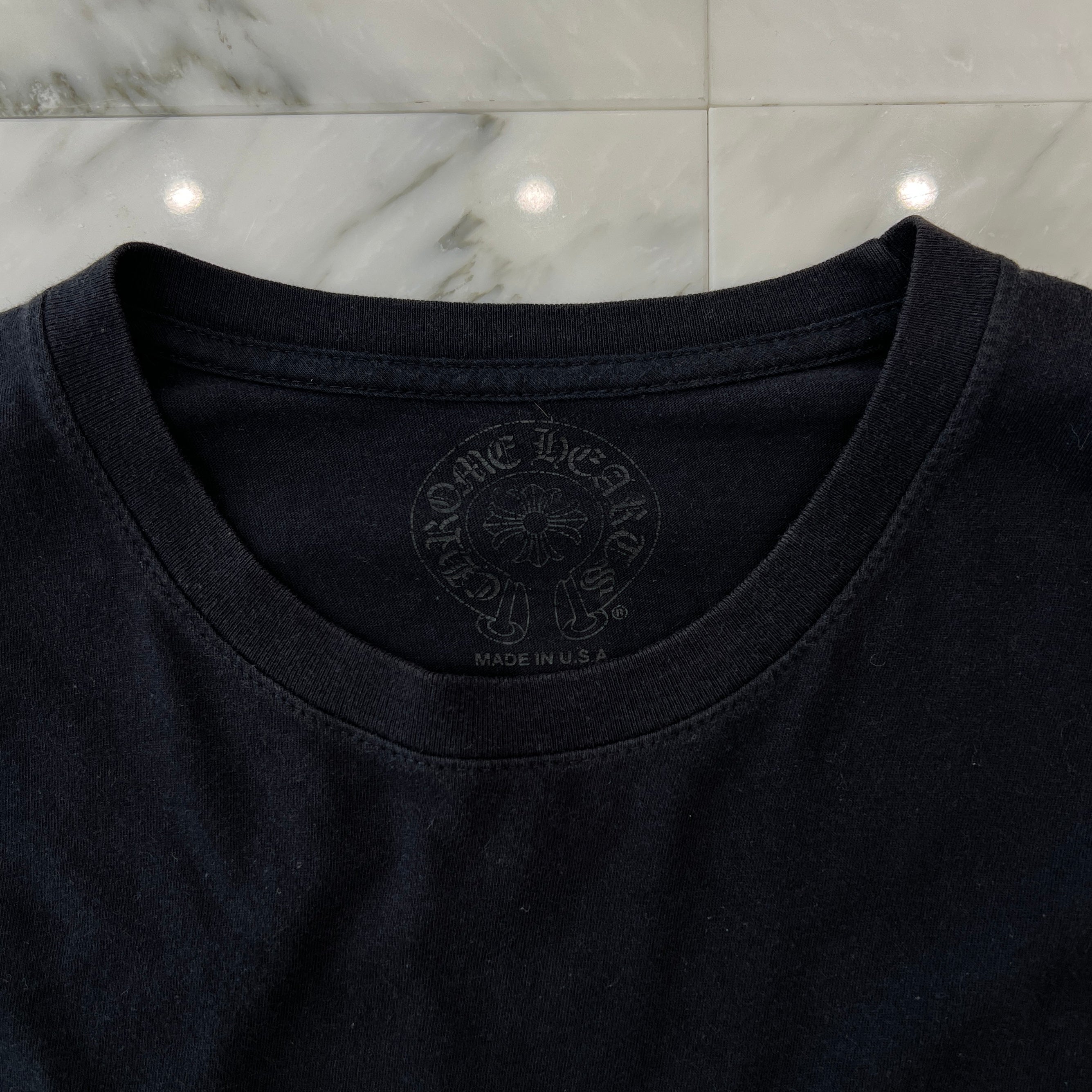 CHROME HEARTS Pink Made in Hollywood Vertical Logo Long Sleeve Tee Size L クロムハーツ ピンク メイドインハリウッド ヴァーティカルロゴ ロングスリーブTシャツ サイズL