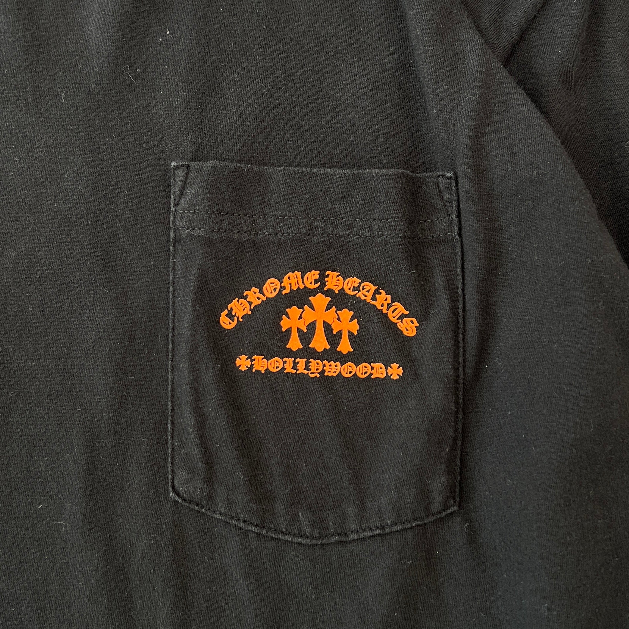 CHROME HEARTS King Taco 3 Cemetery Cross Print Long Sleeve Tee Size L クロムハーツ キングタコ 3 セメタリークロス プリント ロングスリーブ Tシャツ サイズL