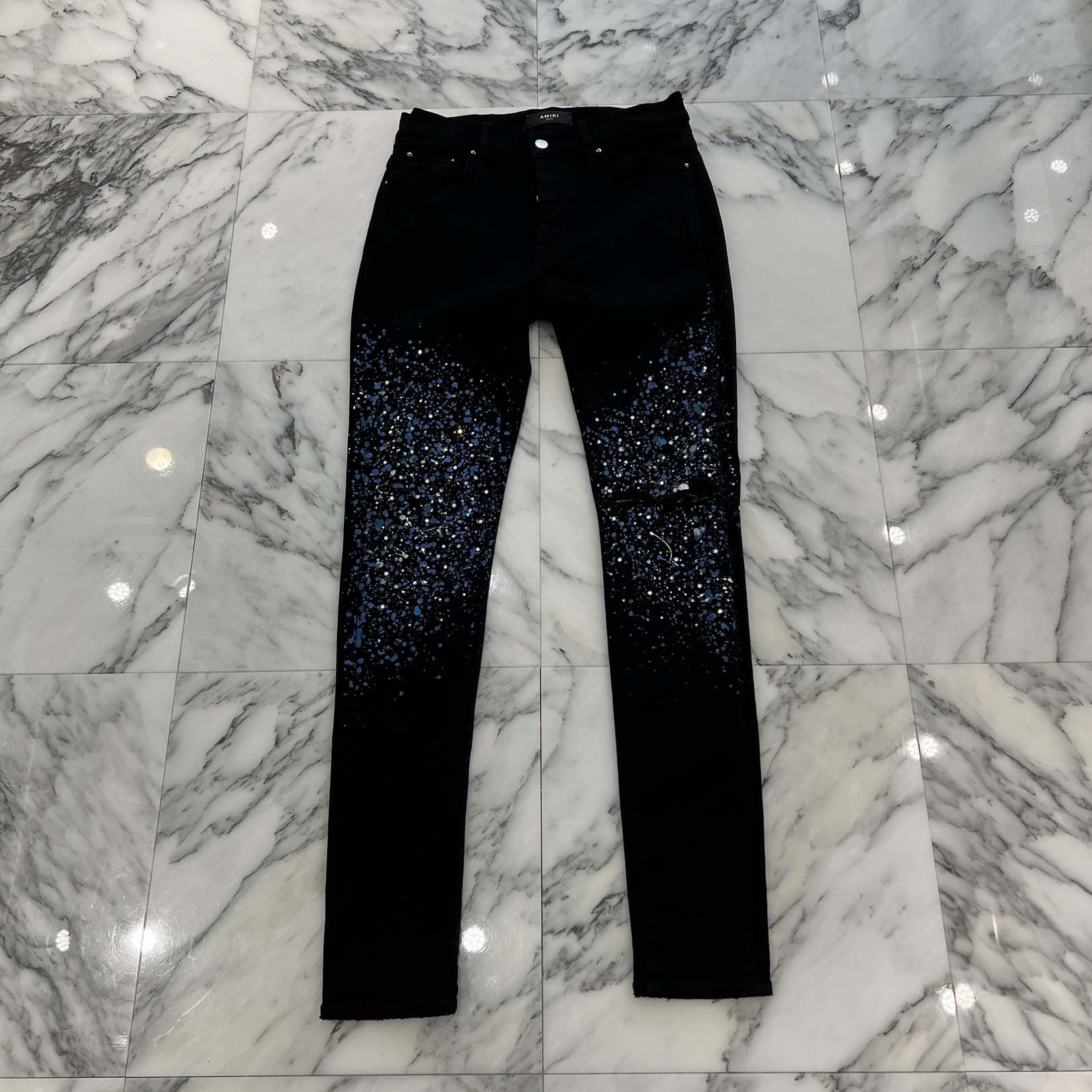 AMIRI Crystal Painter Damage Skinny Pants Size 32 アミリ