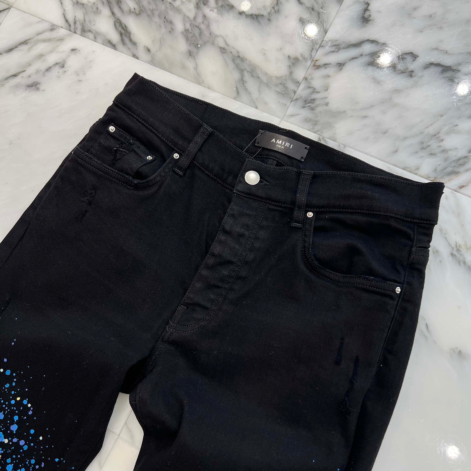 AMIRI Crystal Painter Damage Skinny Pants Size 32 アミリ