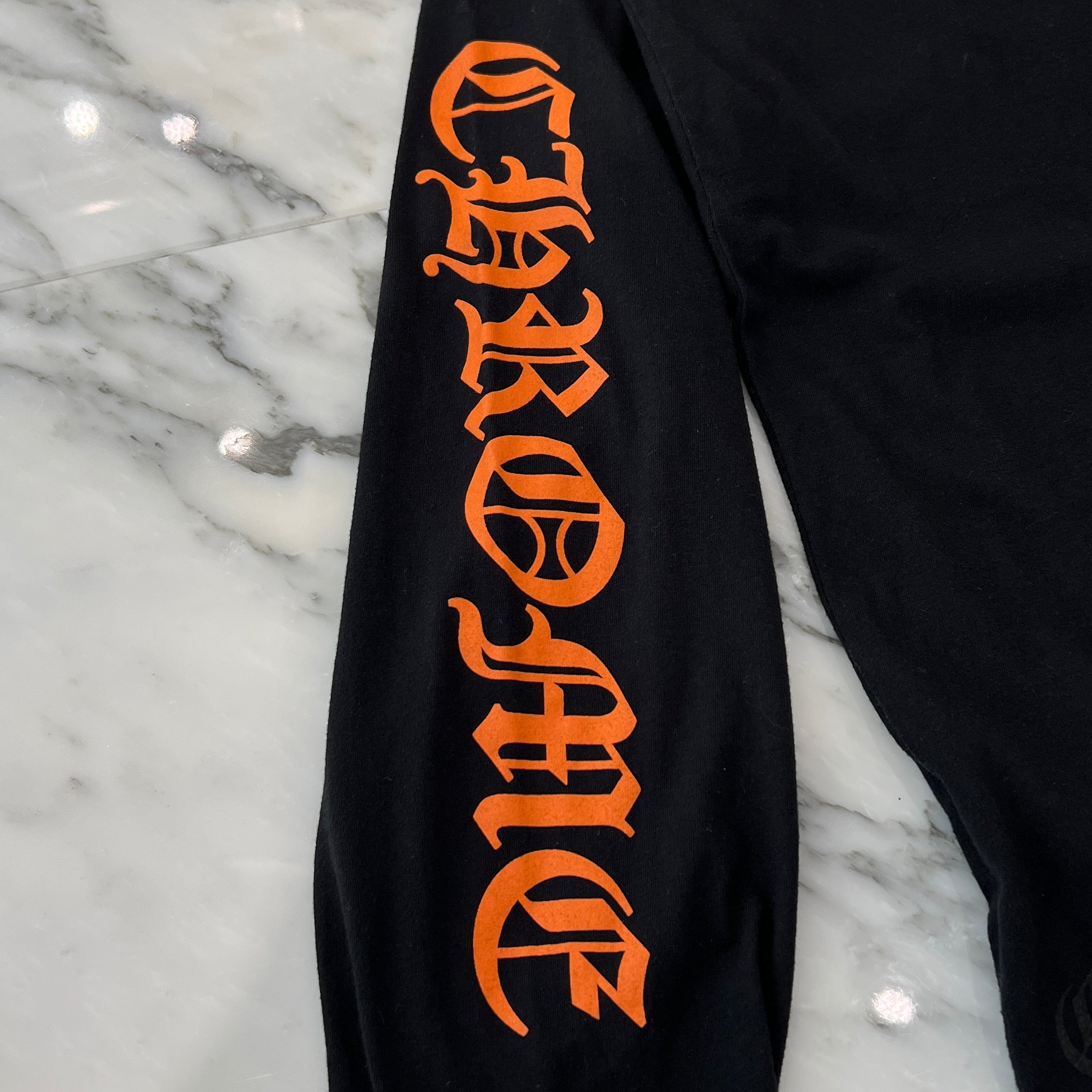 CHROME HEARTS King Taco 3 Cemetery Cross Print Long Sleeve Tee Size L クロムハーツ キングタコ 3 セメタリークロス プリント ロングスリーブ Tシャツ サイズL