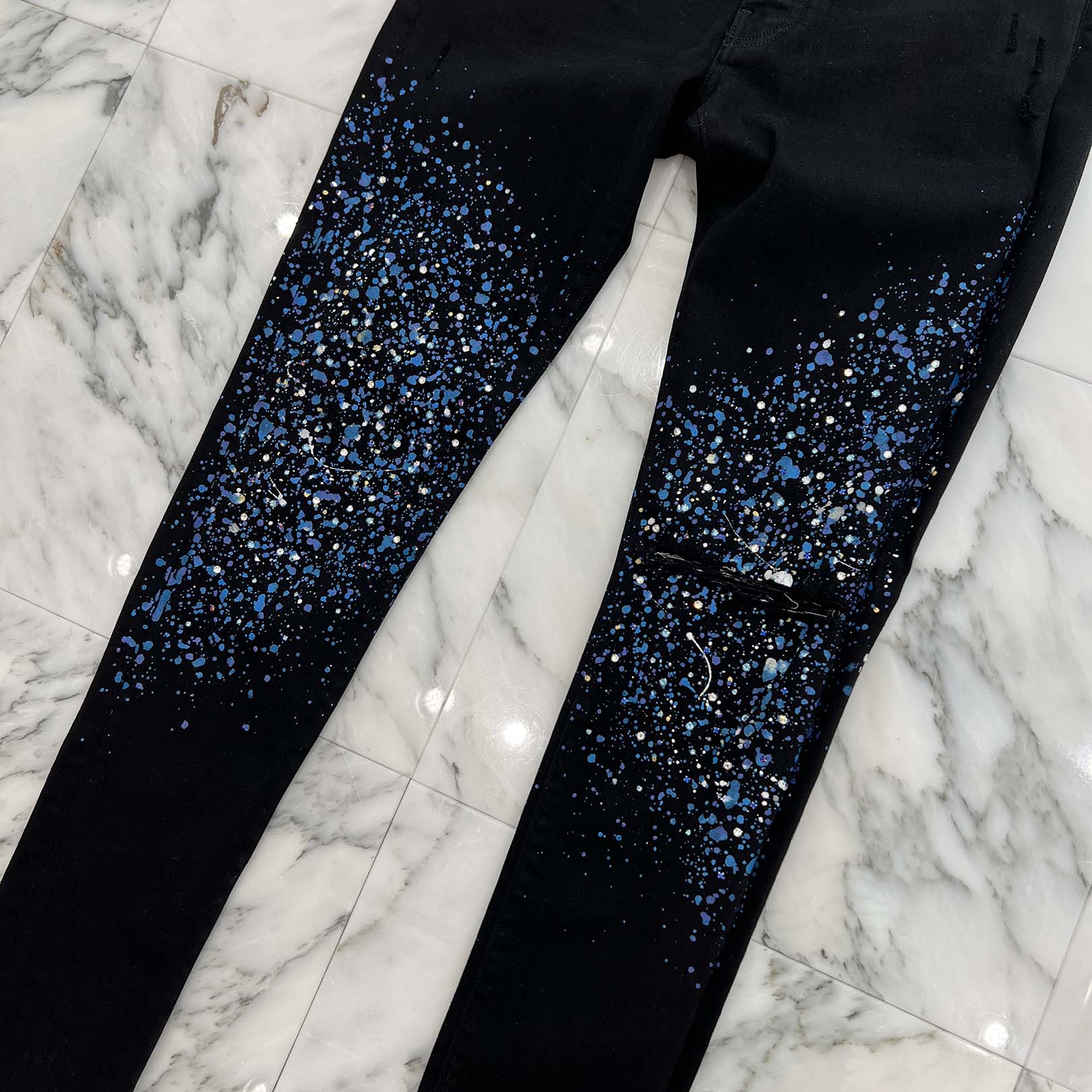 AMIRI Crystal Painter Damage Skinny Pants Size 32 アミリ