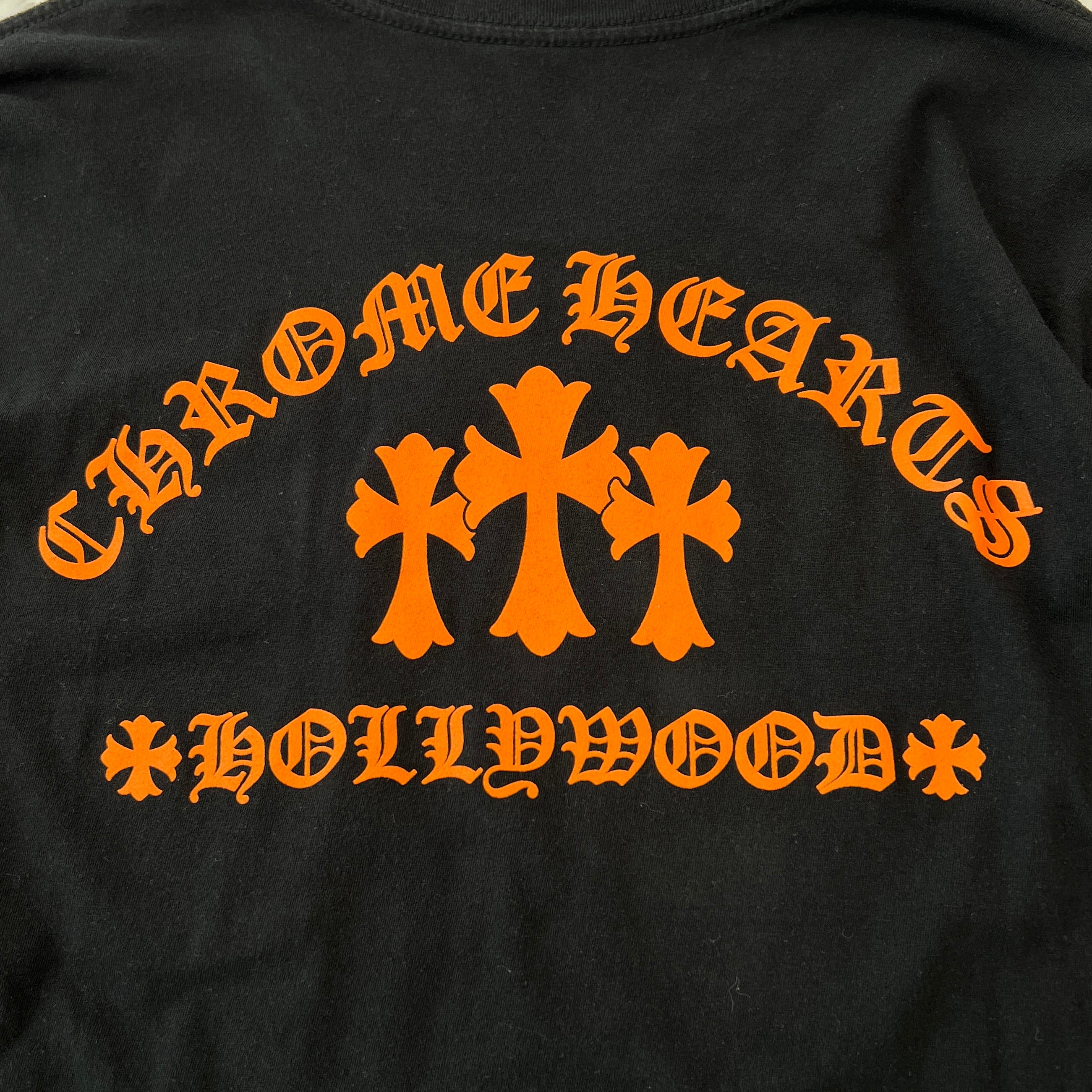 CHROME HEARTS King Taco 3 Cemetery Cross Print Long Sleeve Tee