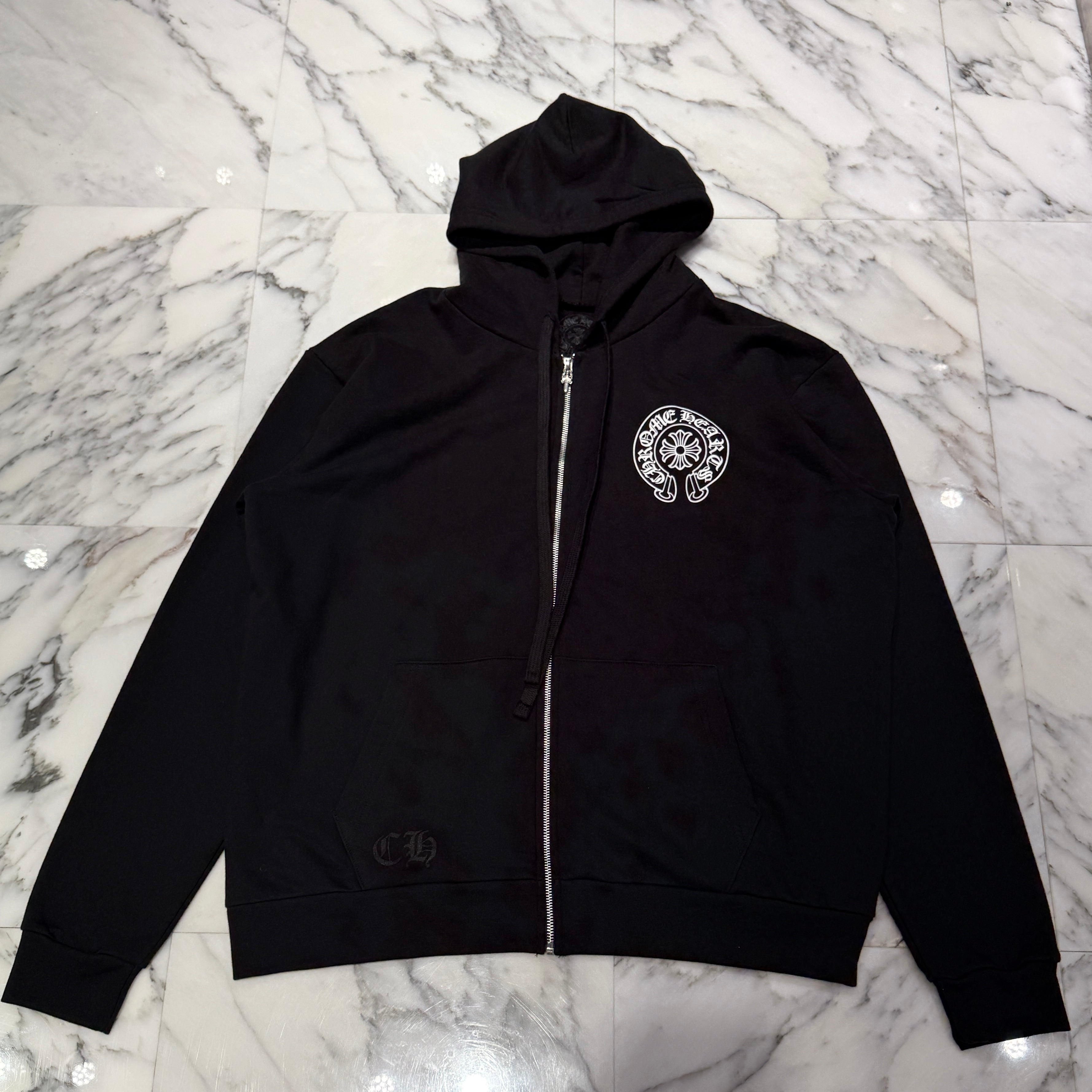 CHROME HEARTS LONDON Limited Horseshoe Zip Up Hoodie Size L クロムハーツ ロンドン限定 ホースシュー ジップアップ フーディ サイズL