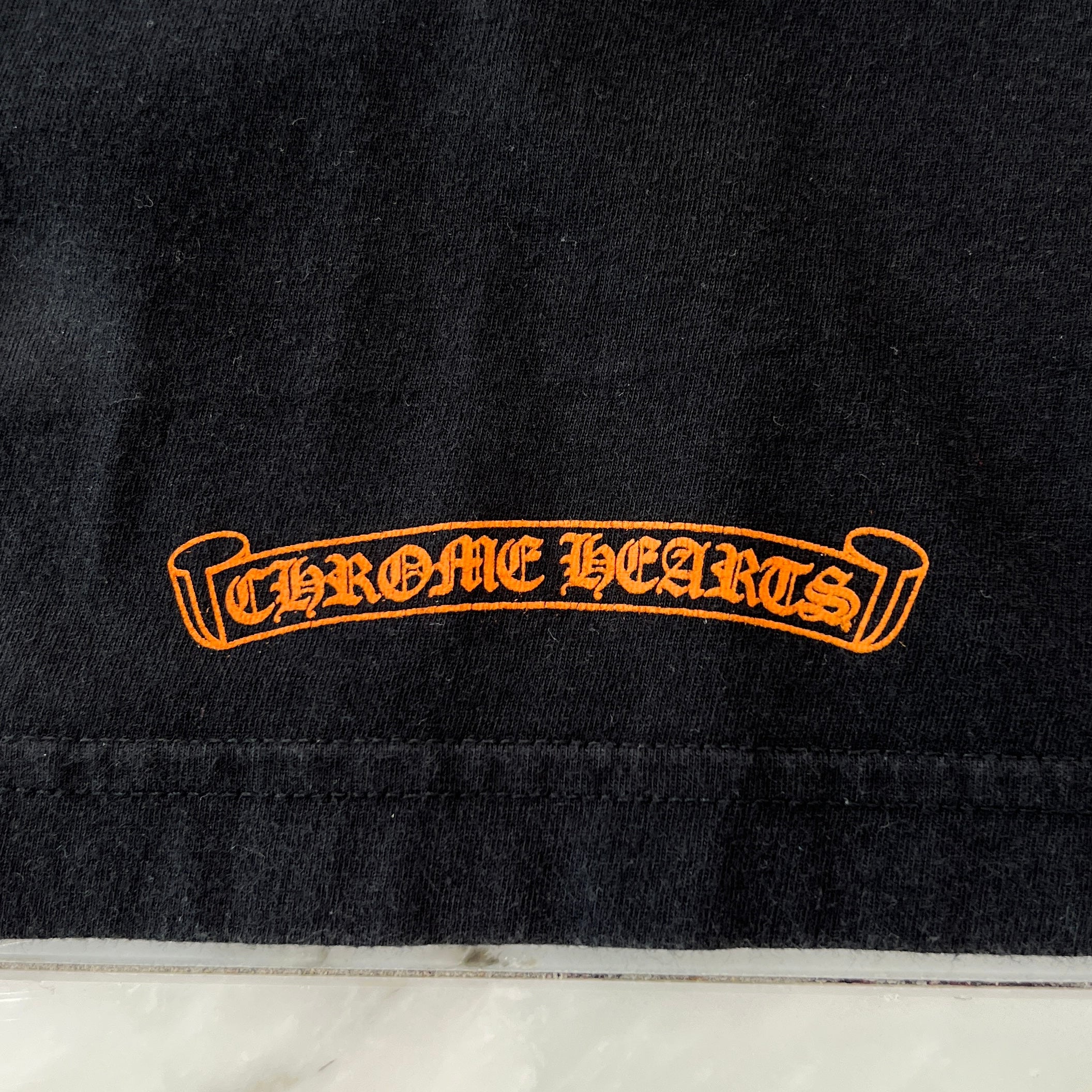 CHROME HEARTS King Taco 3 Cemetery Cross Print Long Sleeve Tee Size L クロムハーツ キングタコ 3 セメタリークロス プリント ロングスリーブ Tシャツ サイズL