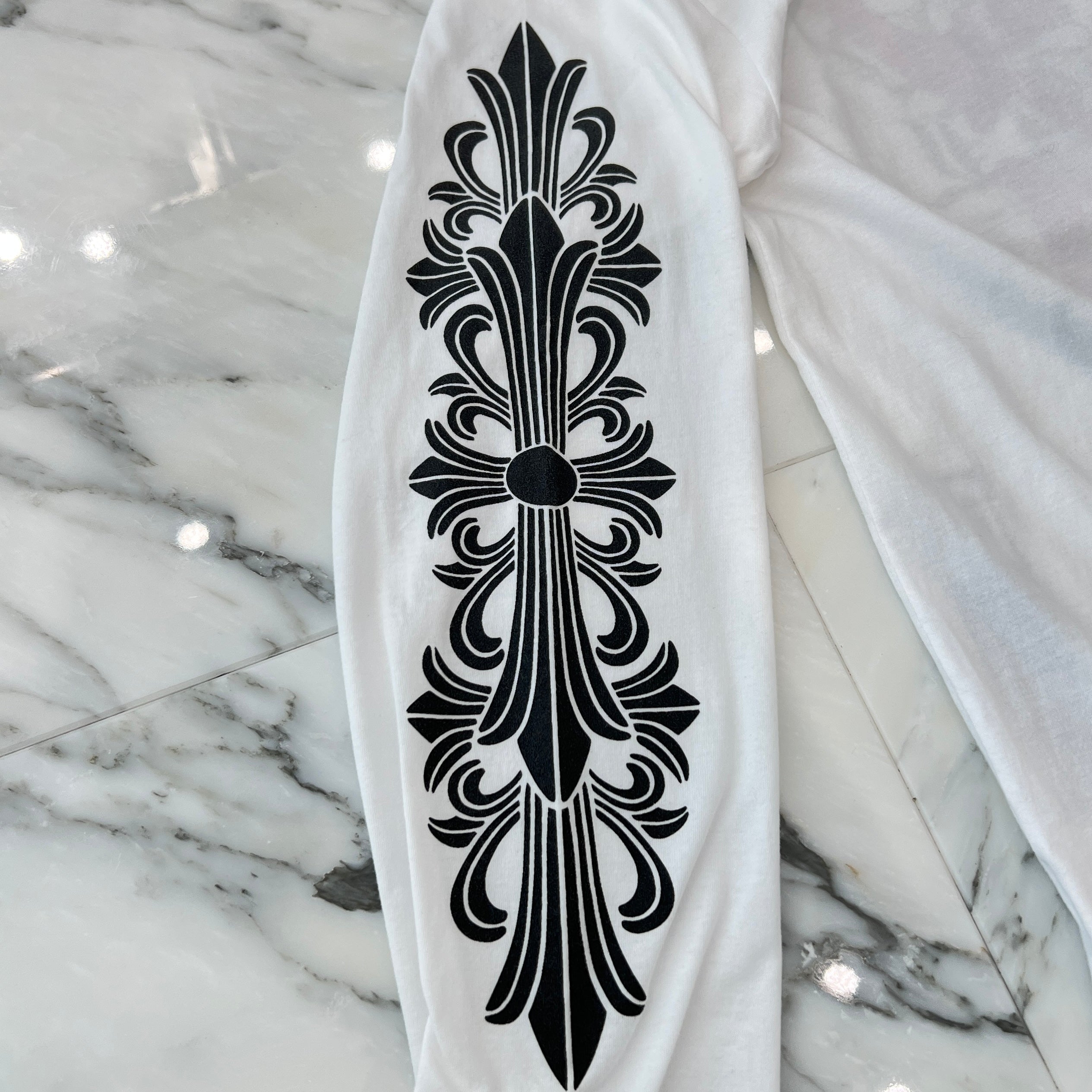 CHROME HEARTS Dagger Eye Chart Long Sleeve Tee Size L クロムハーツ ダガー アイチャート ロングスリーブ Tシャツ サイズL