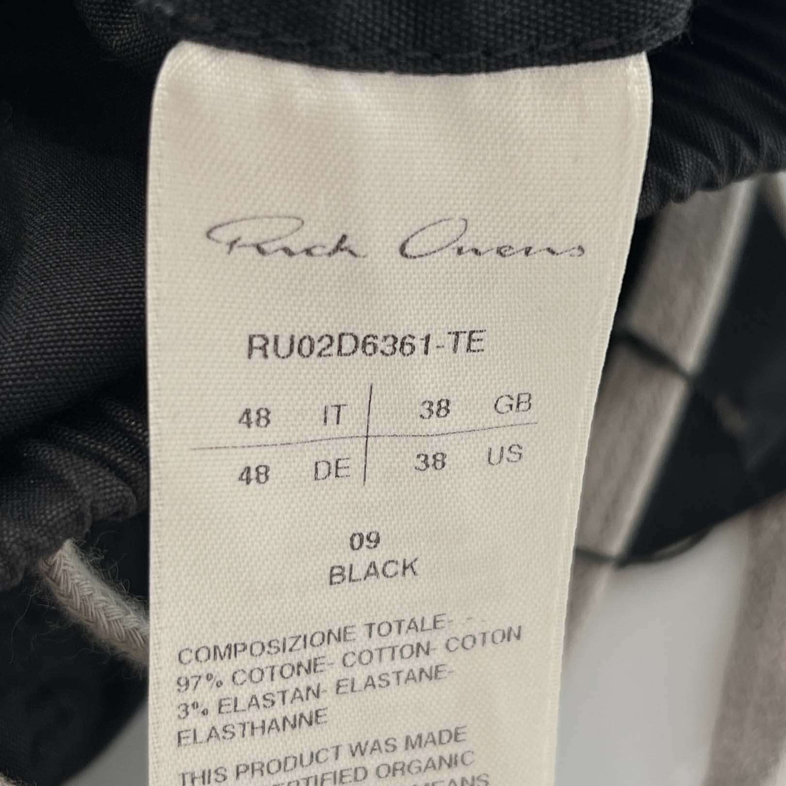 Rick Owens 2024AW Bela Wide Pants RU02D6361-TE Size 48 リックオウェンス ベラ ワイドパンツ サイズ48