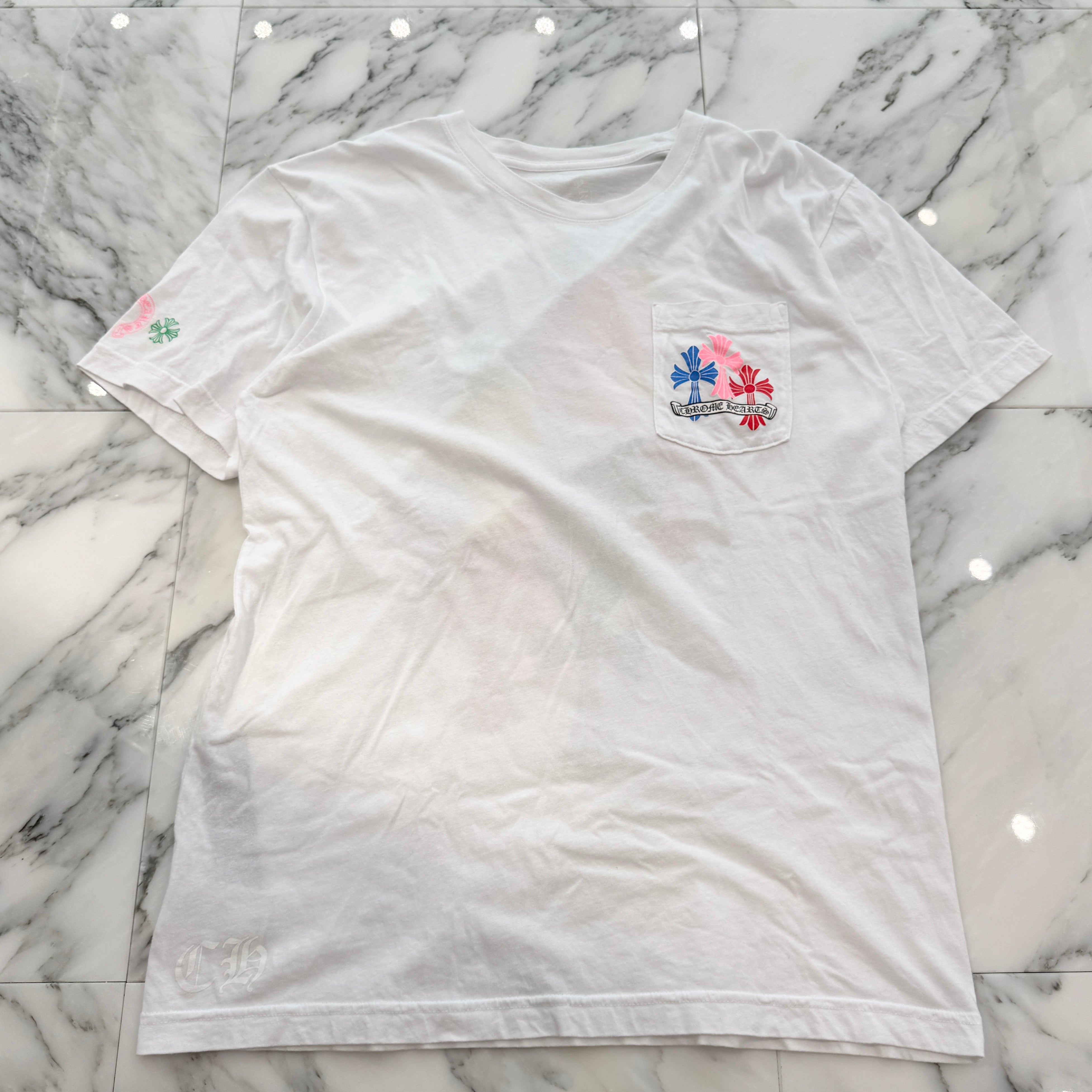 CHROME HEARTS 2021SS MLTCOL CEM CRS Tee Size L クロムハーツ マルチカラー セメタリークロス Tシャツ サイズL