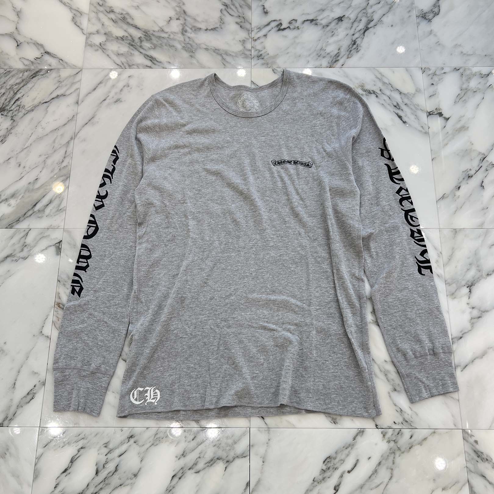 CHROME HEARTS 2025SS Scroll Label Arm Logo Print Thermal Long