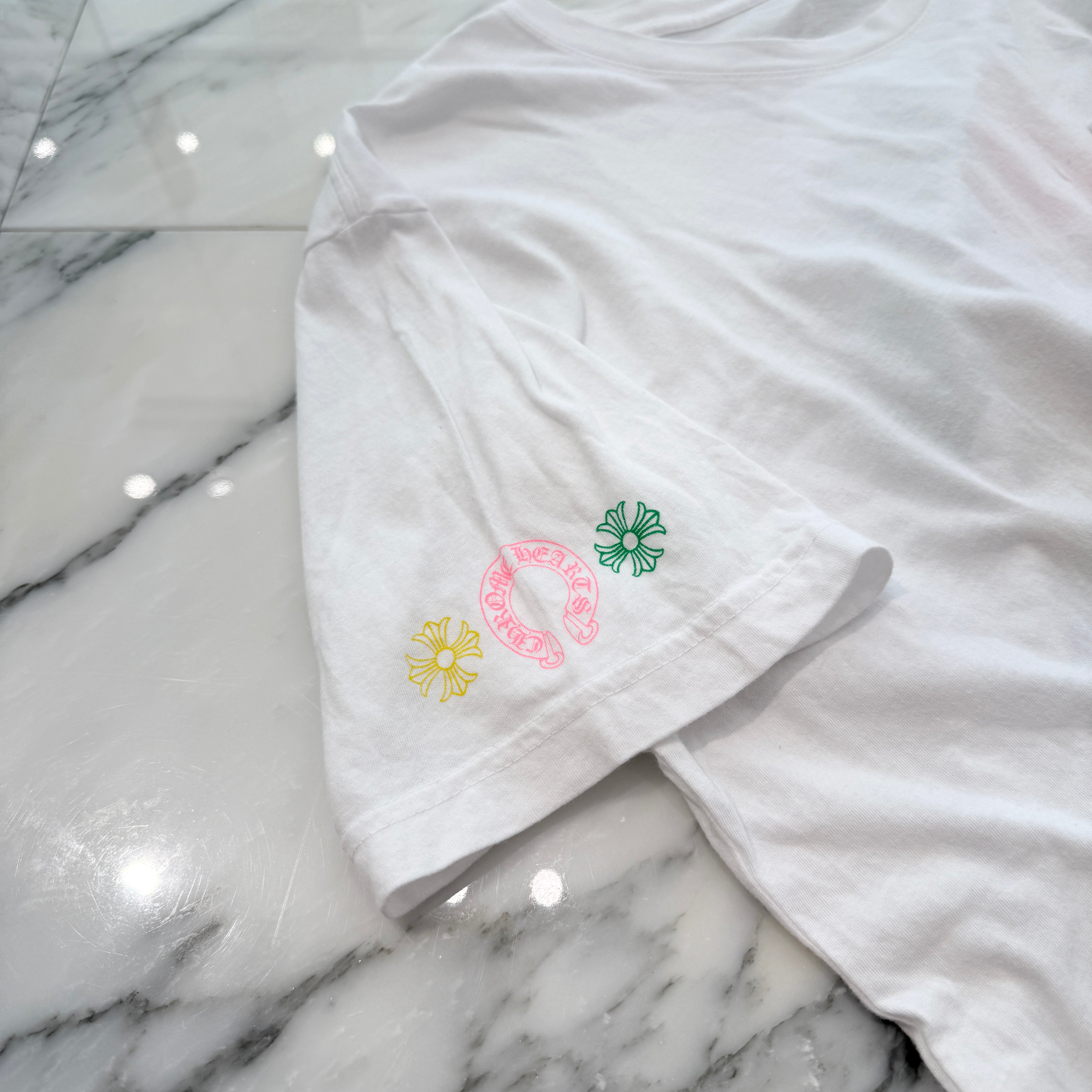 CHROME HEARTS 2021SS MLTCOL CEM CRS Tee Size L クロムハーツ マルチカラー セメタリークロス Tシャツ サイズL