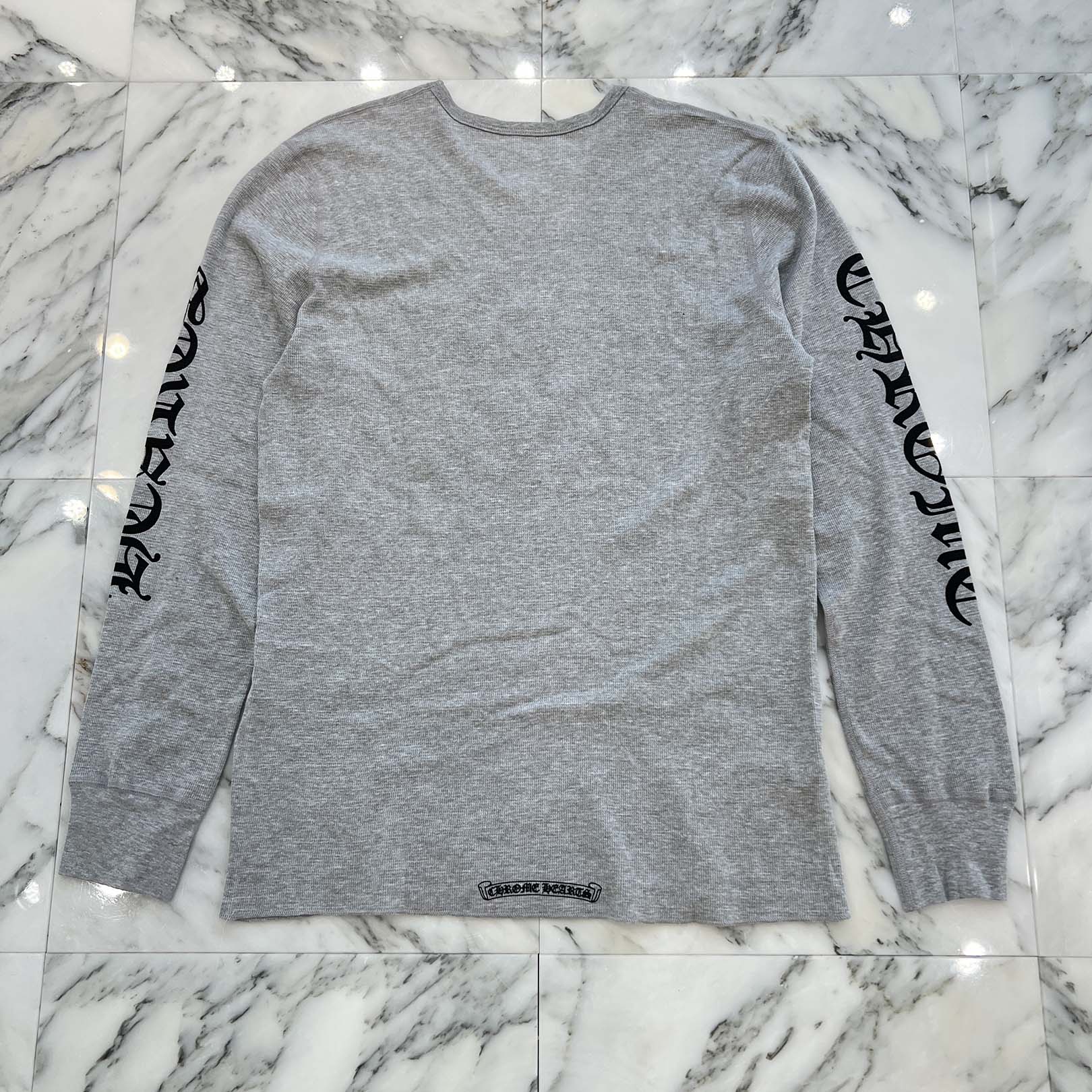 CHROME HEARTS 2025SS Scroll Label Arm Logo Print Thermal Long