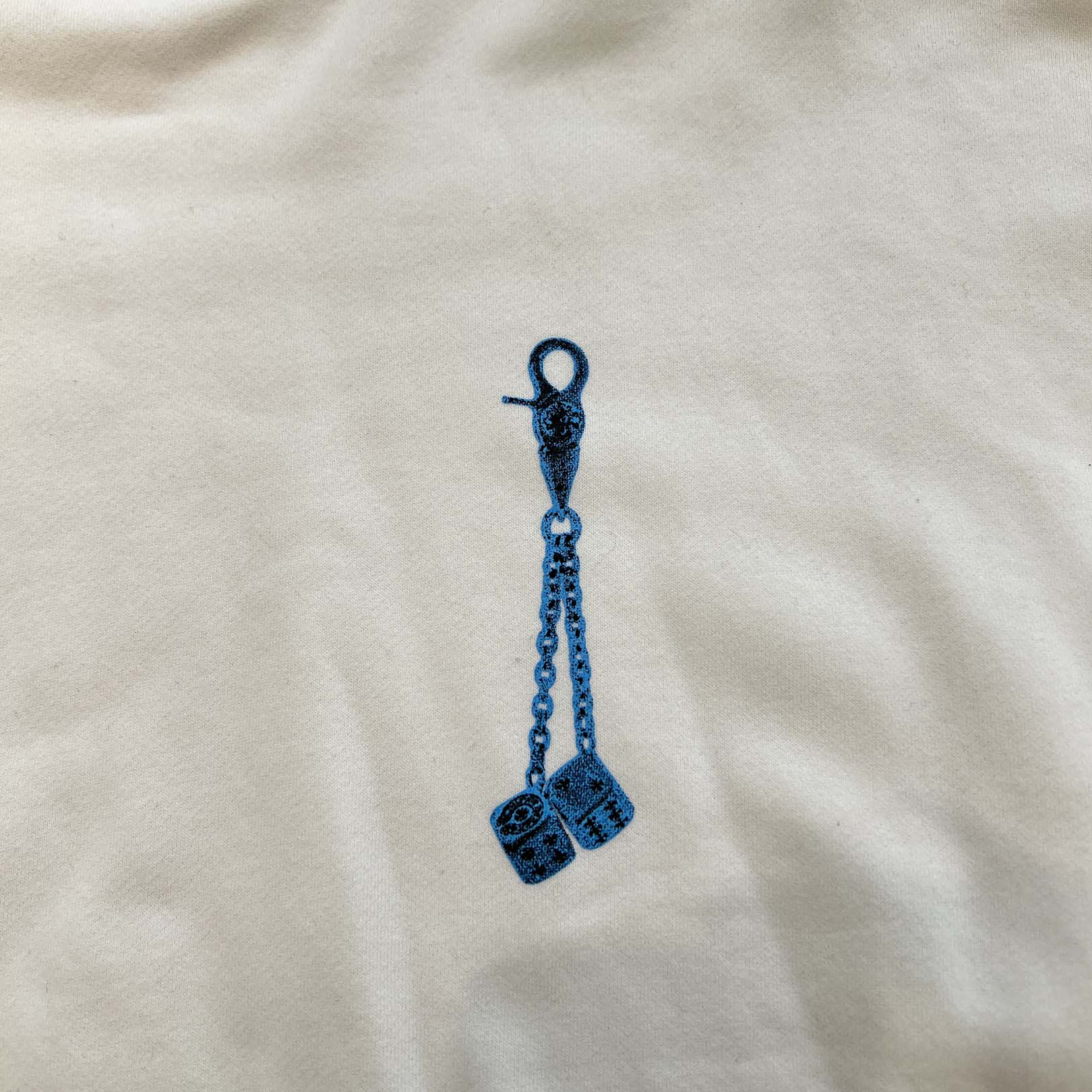 CHROME HEARTS Las Vegas Limited Fontainebleau Neck Logo Dice Print Crewneck Sweatshirt Size M クロムハーツ ラスベガス限定 フォンテンブロー ネックロゴ ダイスプリント クルーネックスウェットシャツ サイズM